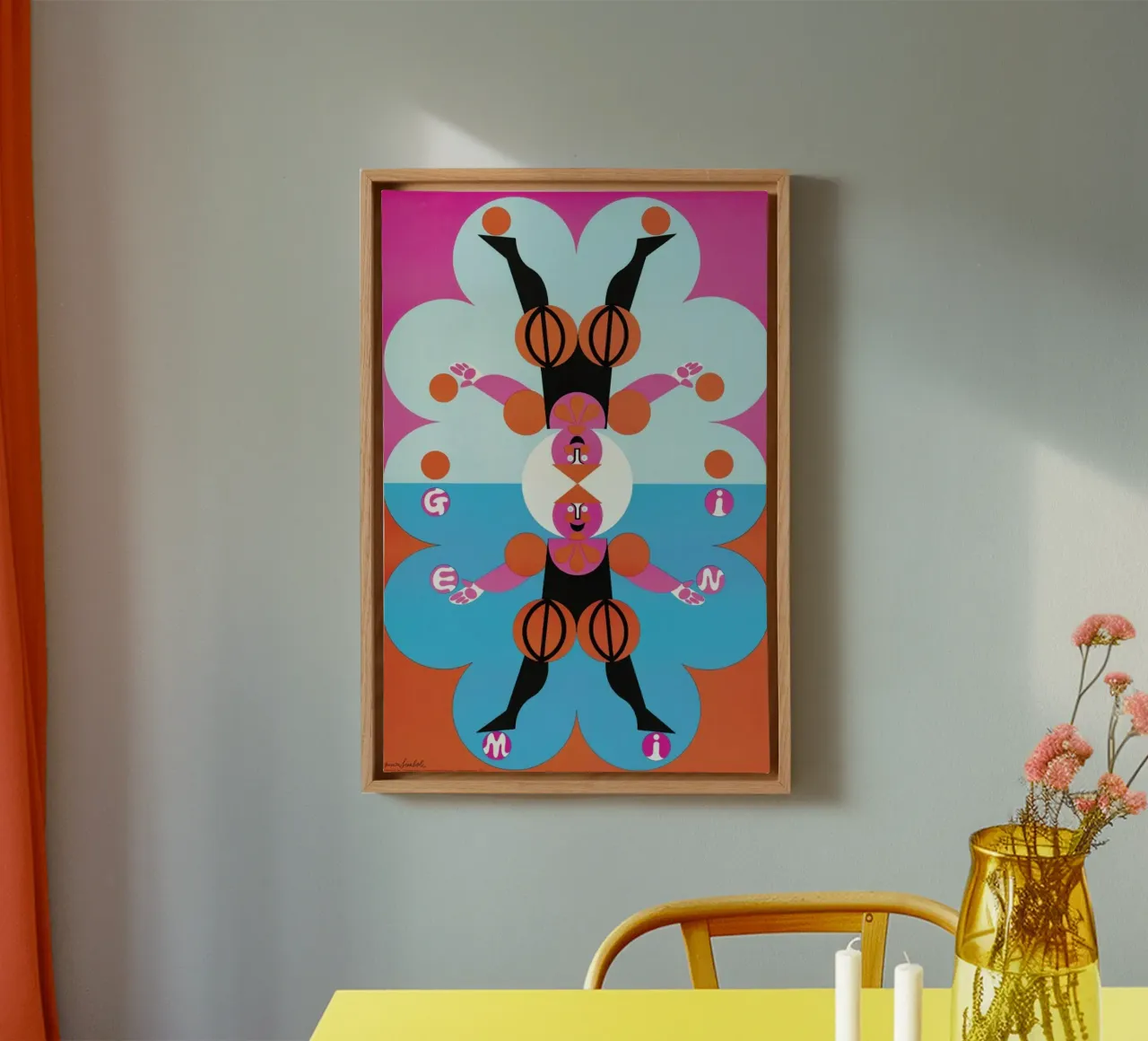 Gemini tela con Cornice a cassetta da Simboli Design