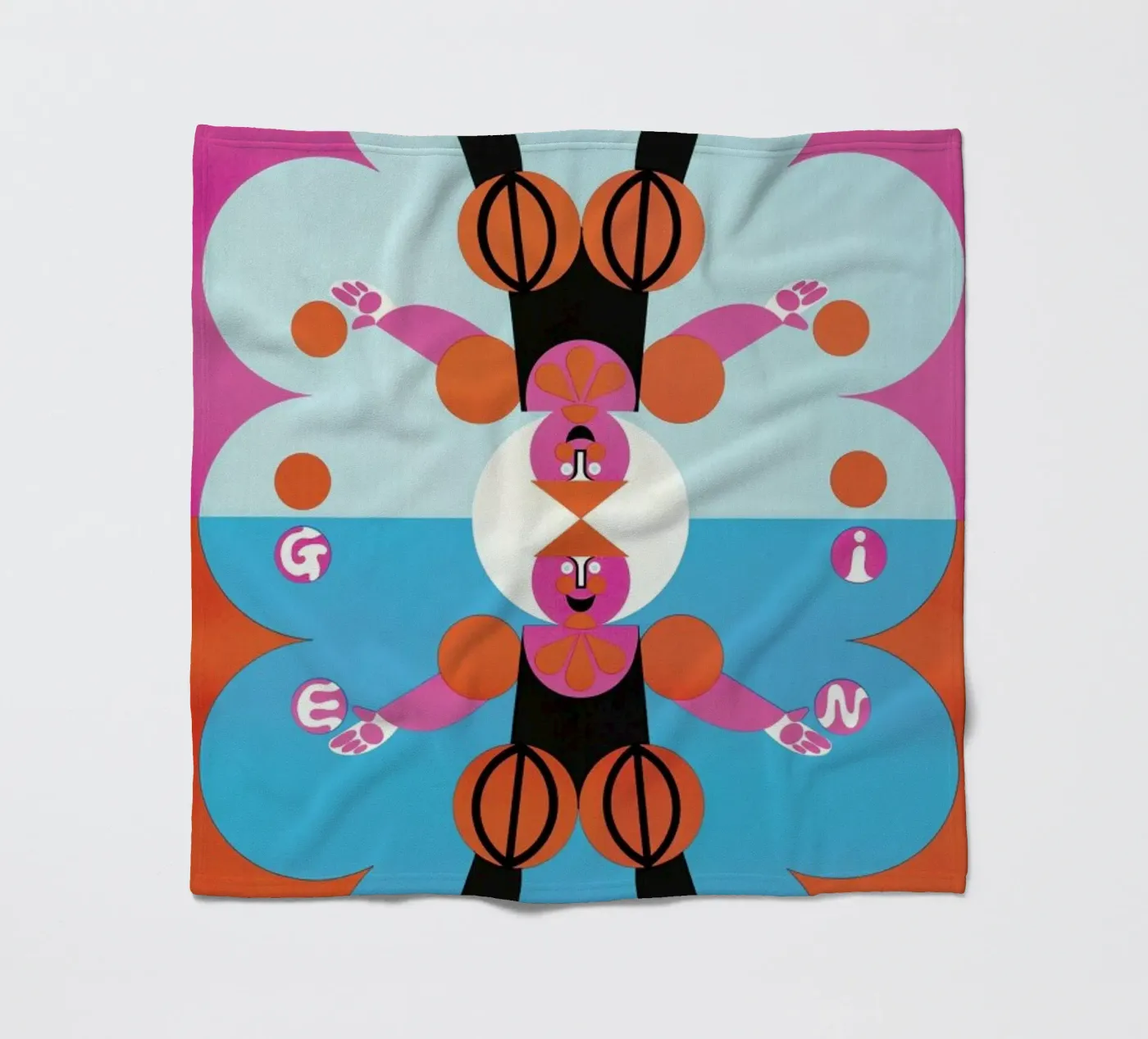 Gemini fleecedeken van Simboli Design