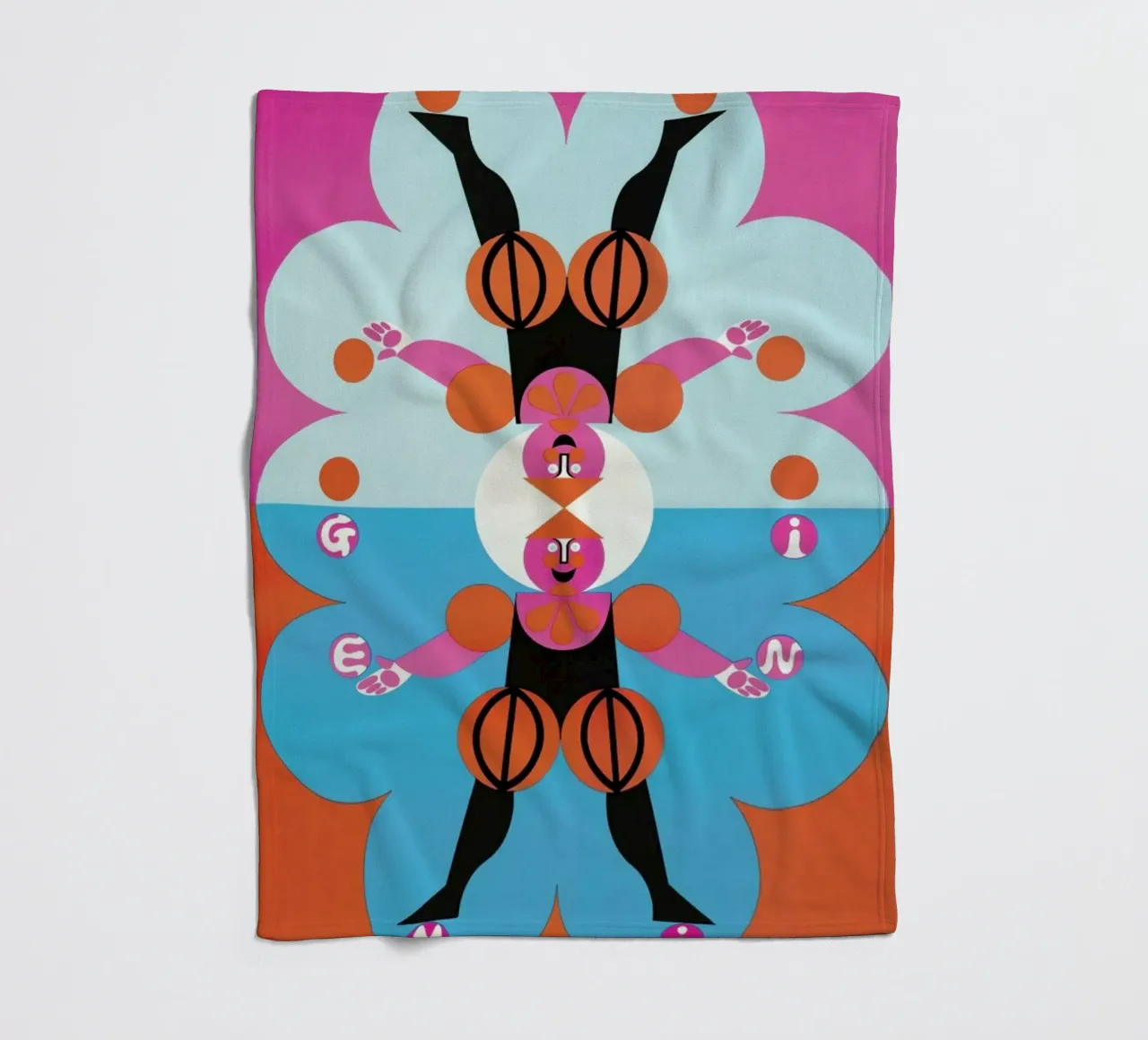 Gemini Fleecedecke von Simboli Design