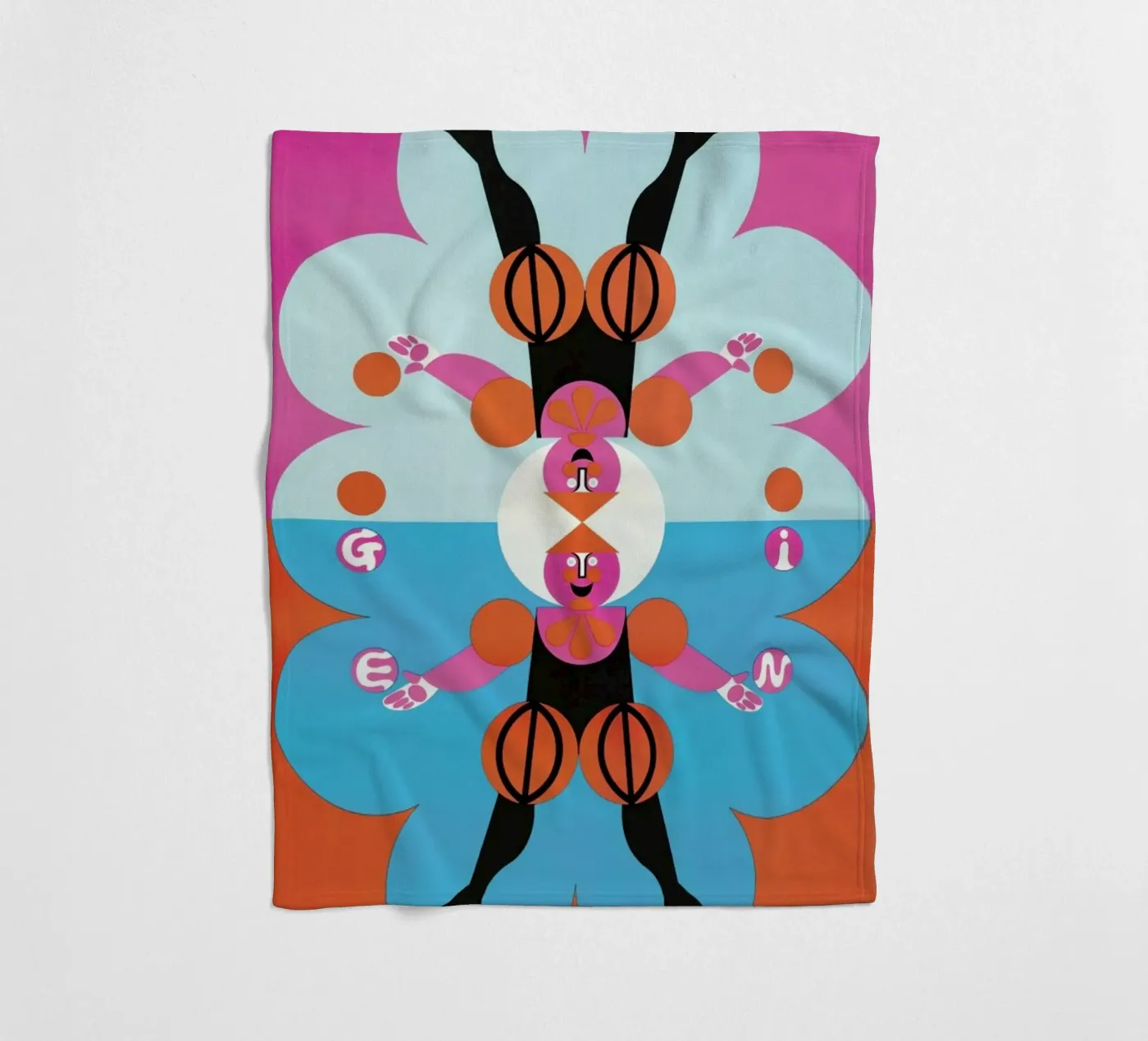 Gemini coperta in pile da Simboli Design