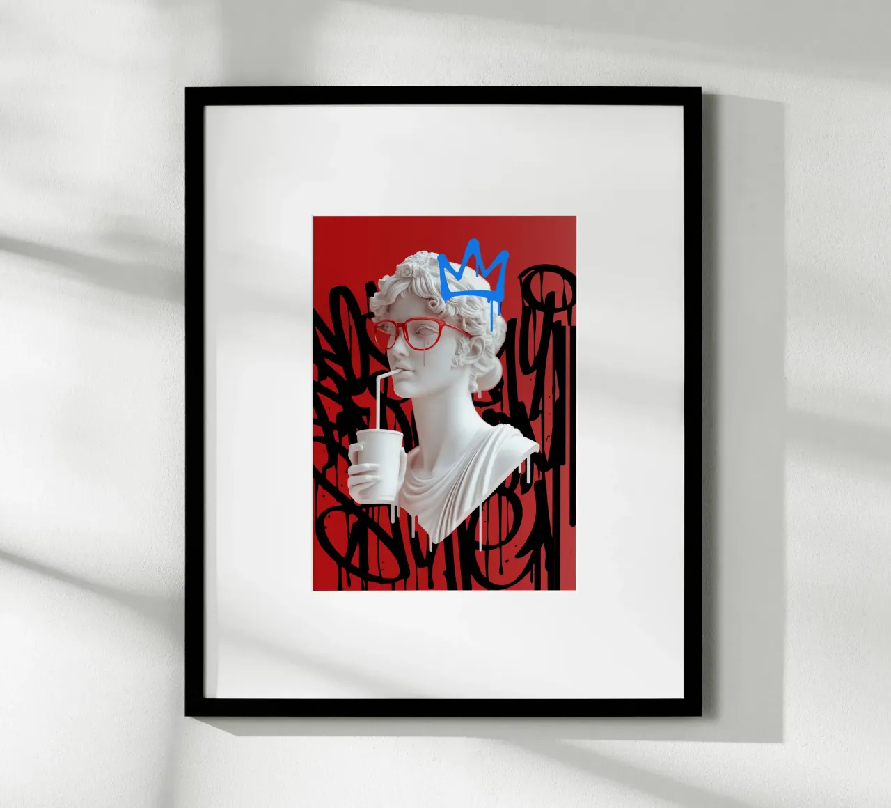 Pop Olympus poster with wooden frame by Dikhotomy