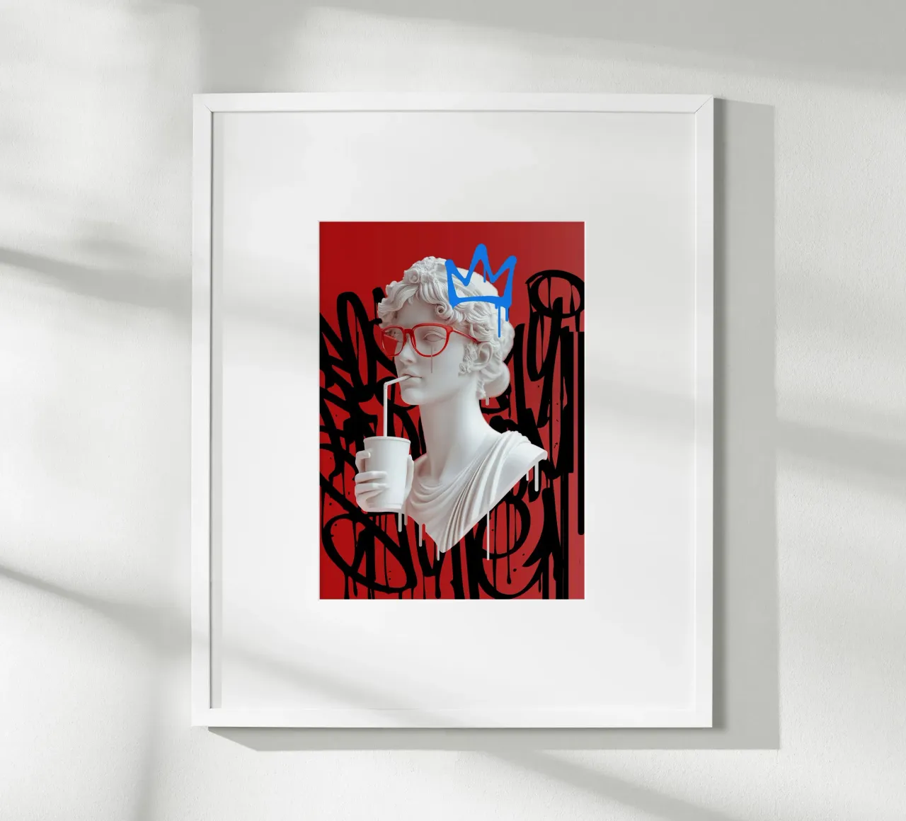 Pop Olympus poster with wooden frame by Dikhotomy