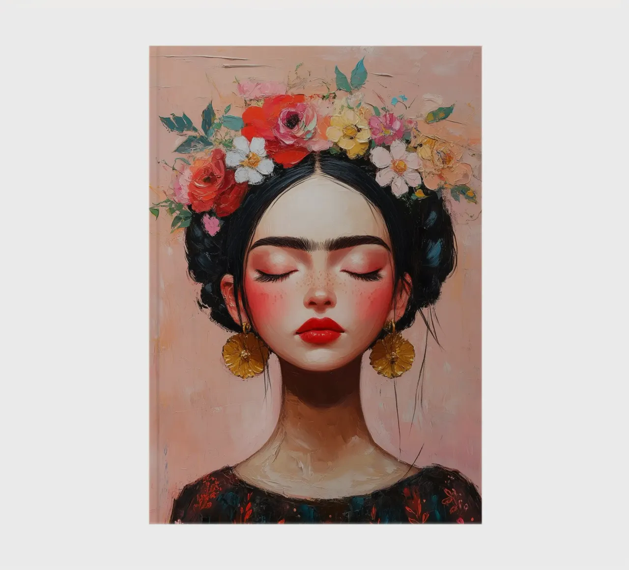 Porträt der jungen Frida Kahlo Notizbuch von DWA