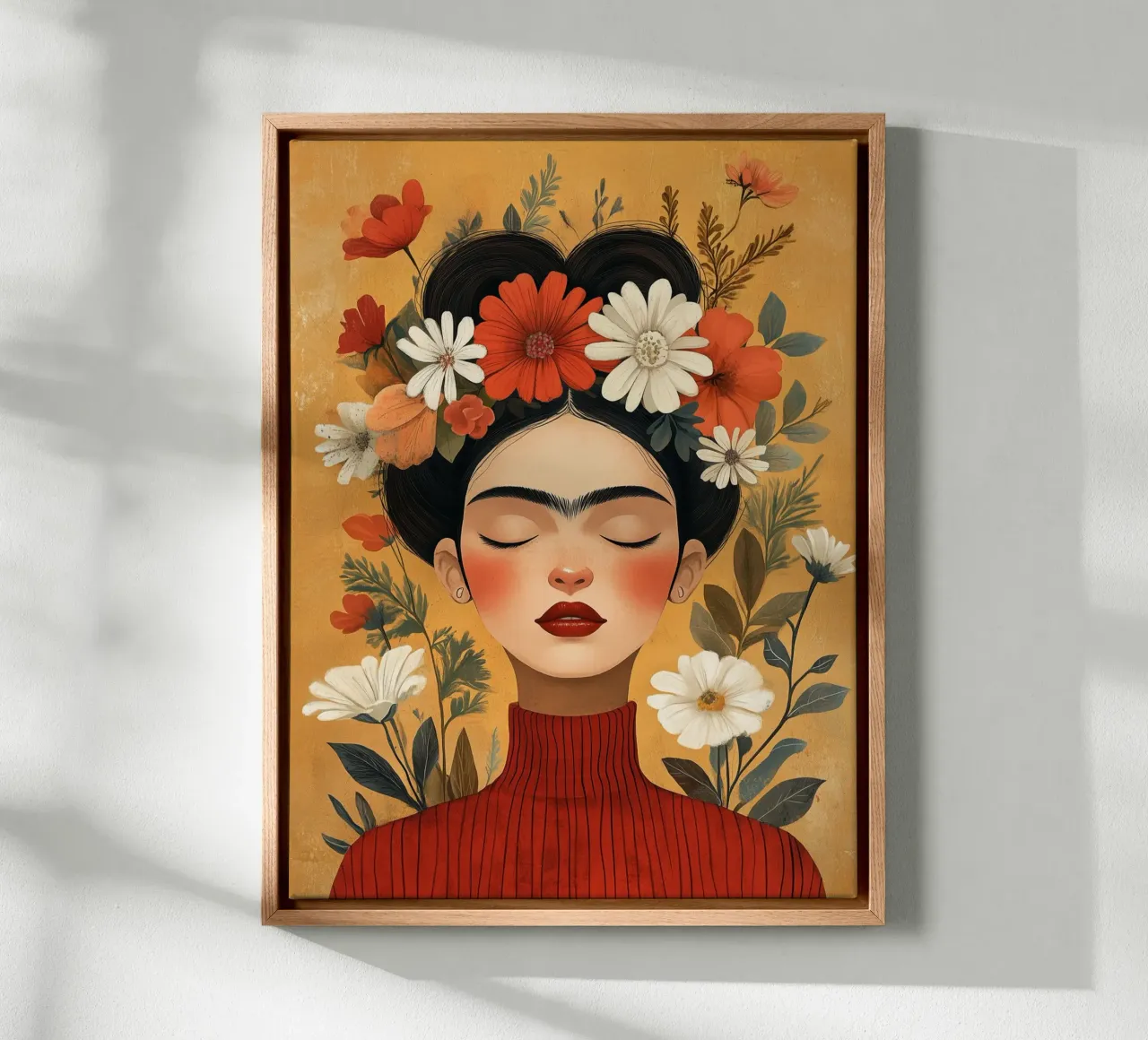 Frida Kahlo jong canvas van DWA