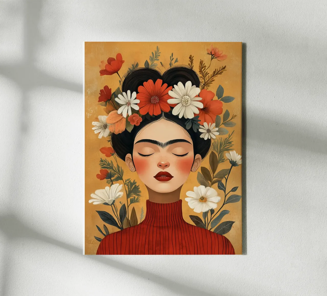 Frida Kahlo jong canvas van DWA