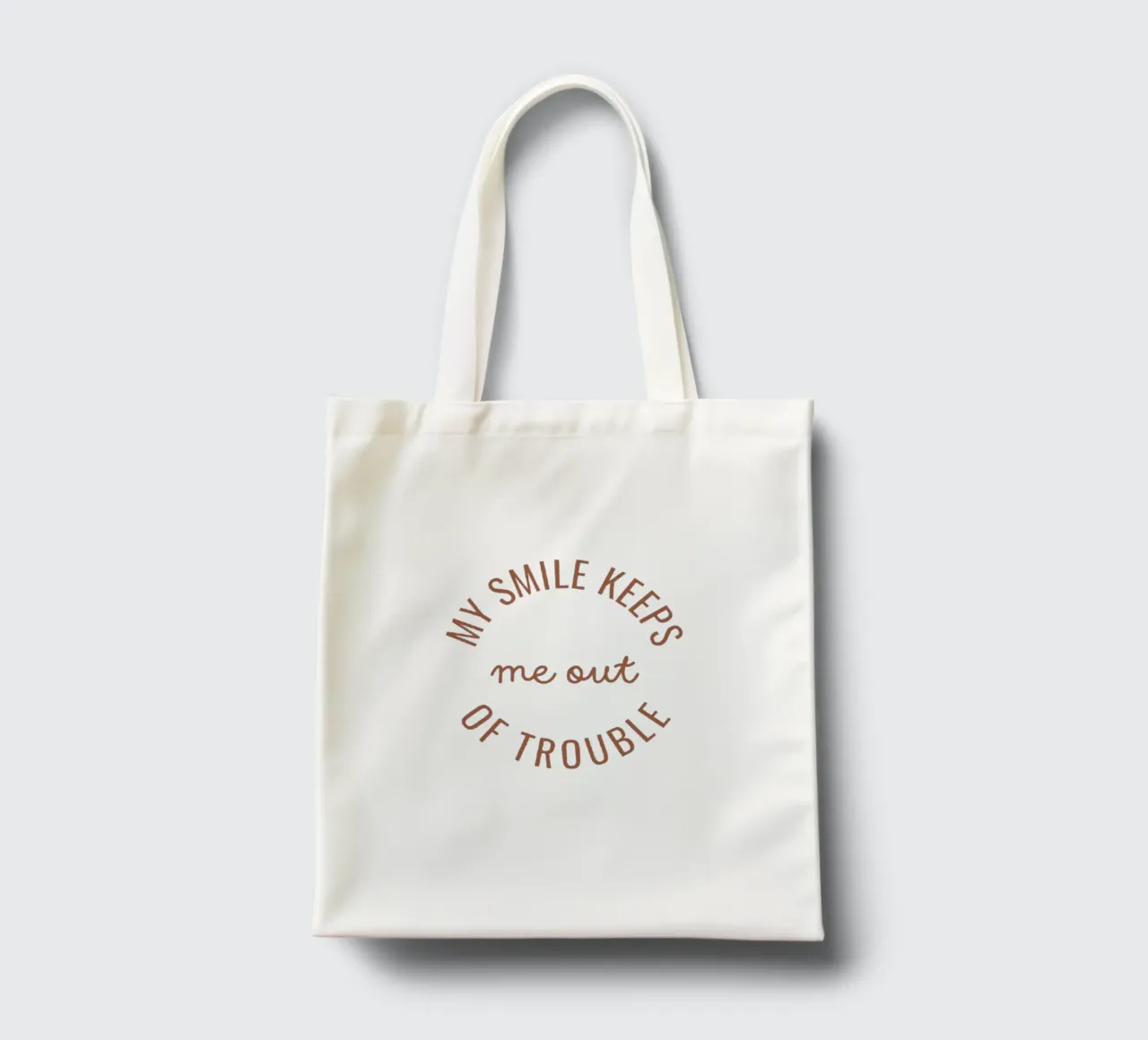 Smile Daily borsa in juta da Dreamer10