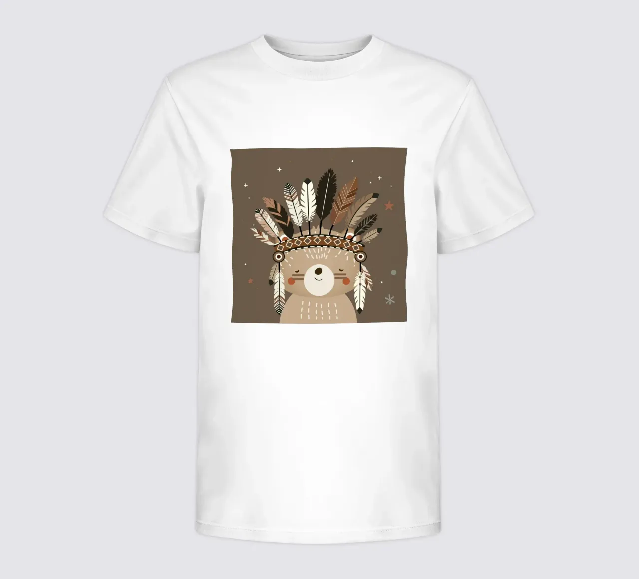 Gioielli con orso e piume - Design morbido con fascino boho t-shirt bambini da namosh