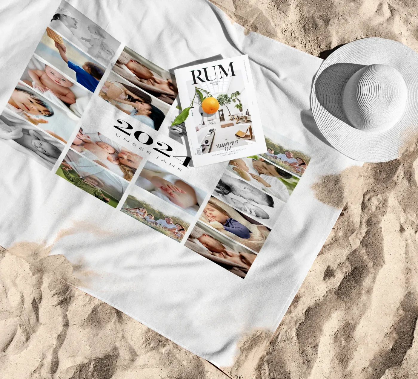 Our Year beach towel by we line studio - design