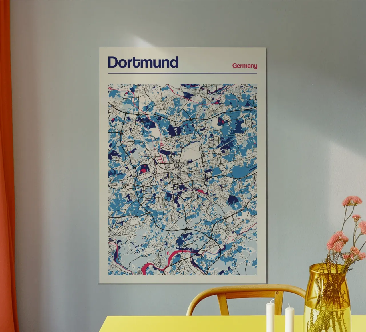 Dortmund Lines alluminio dibond da MOOODZART