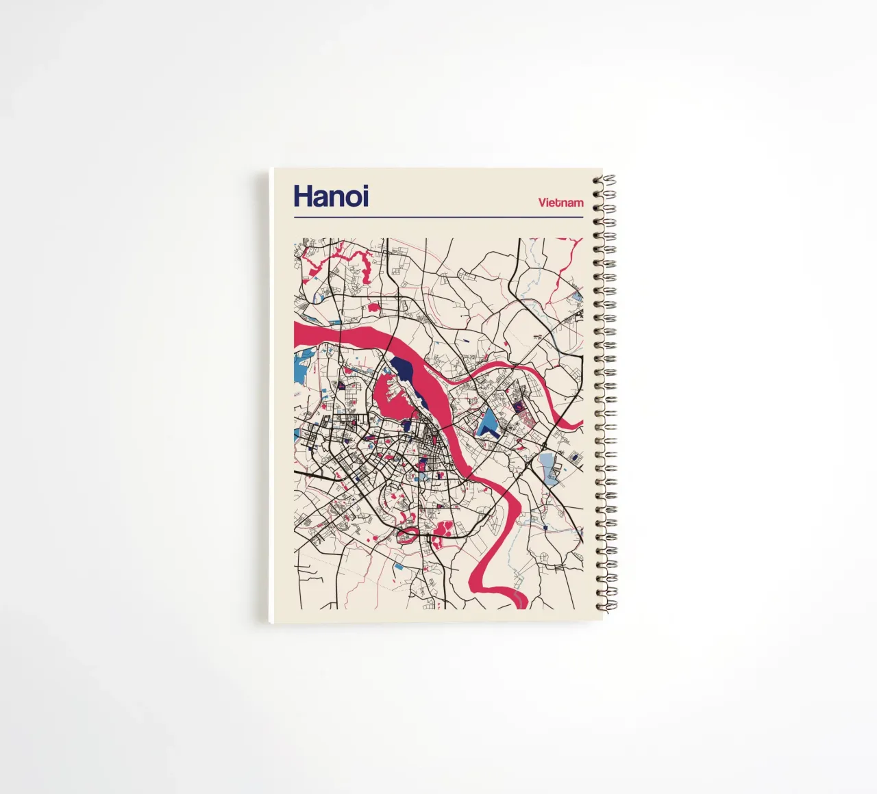 Hanoi Flow spiral notebook by MOOODZART