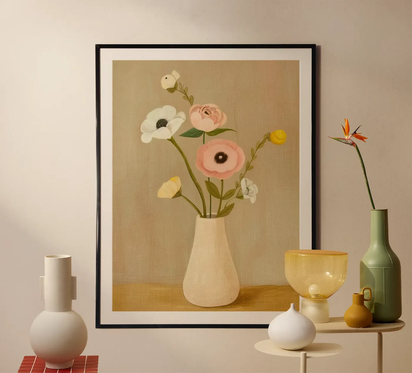 Soft Flowers poster by Rustic Grace Studio 02