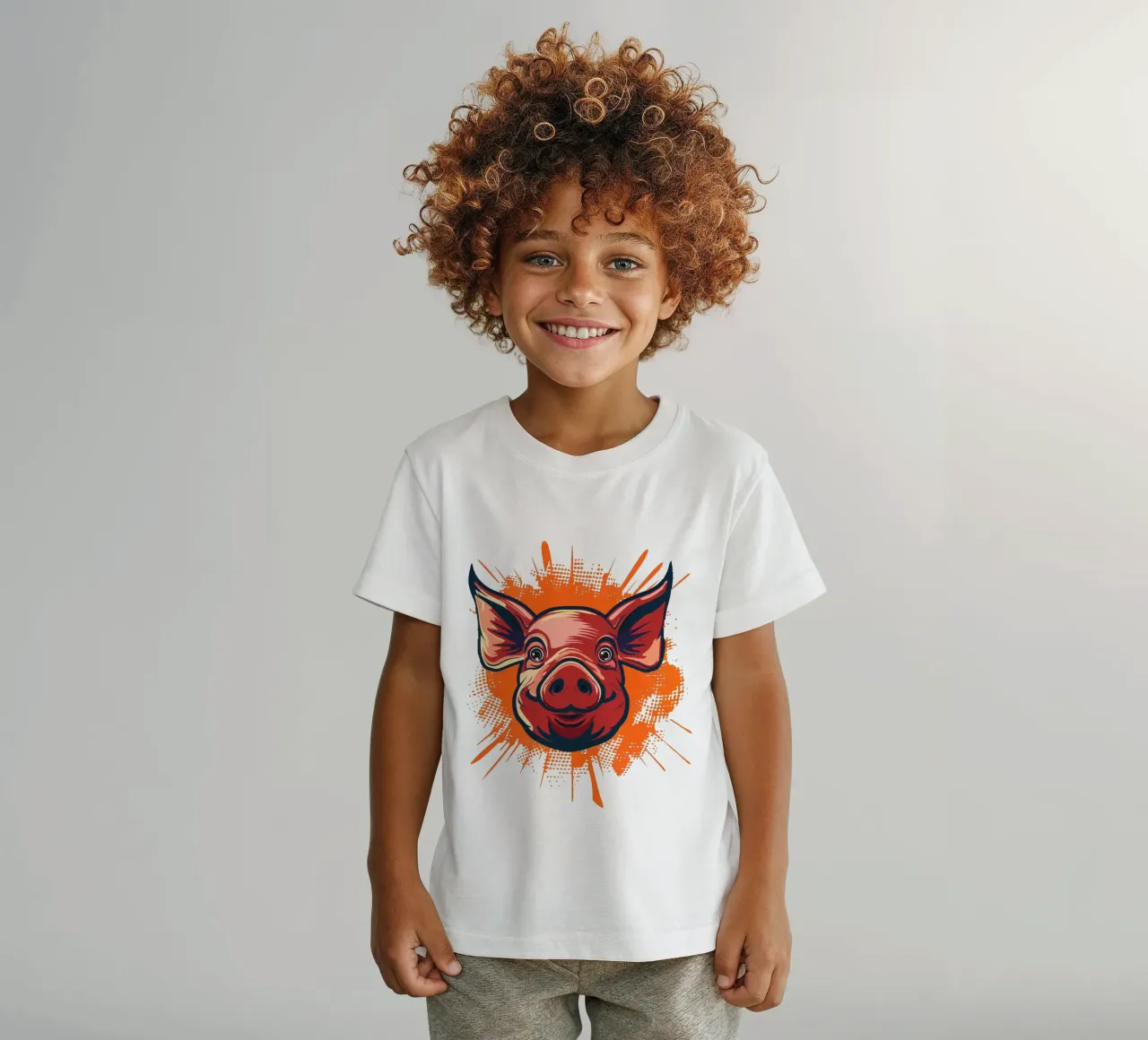 Pig t-shirt bambini da Too Graphic