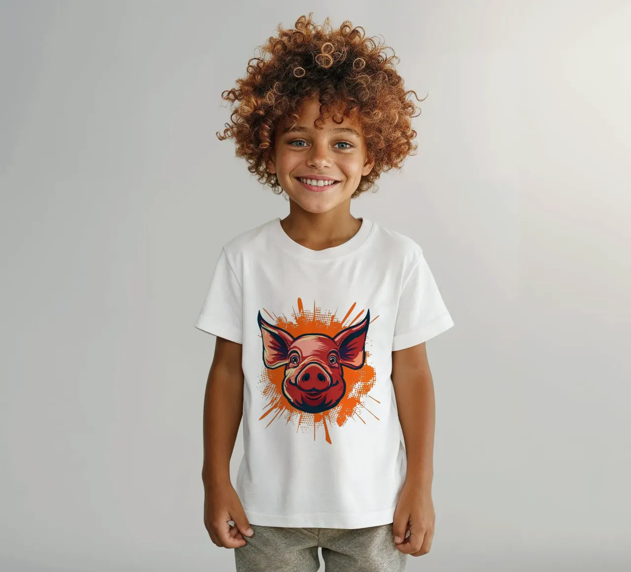 Pig t-shirt bambini da Too Graphic