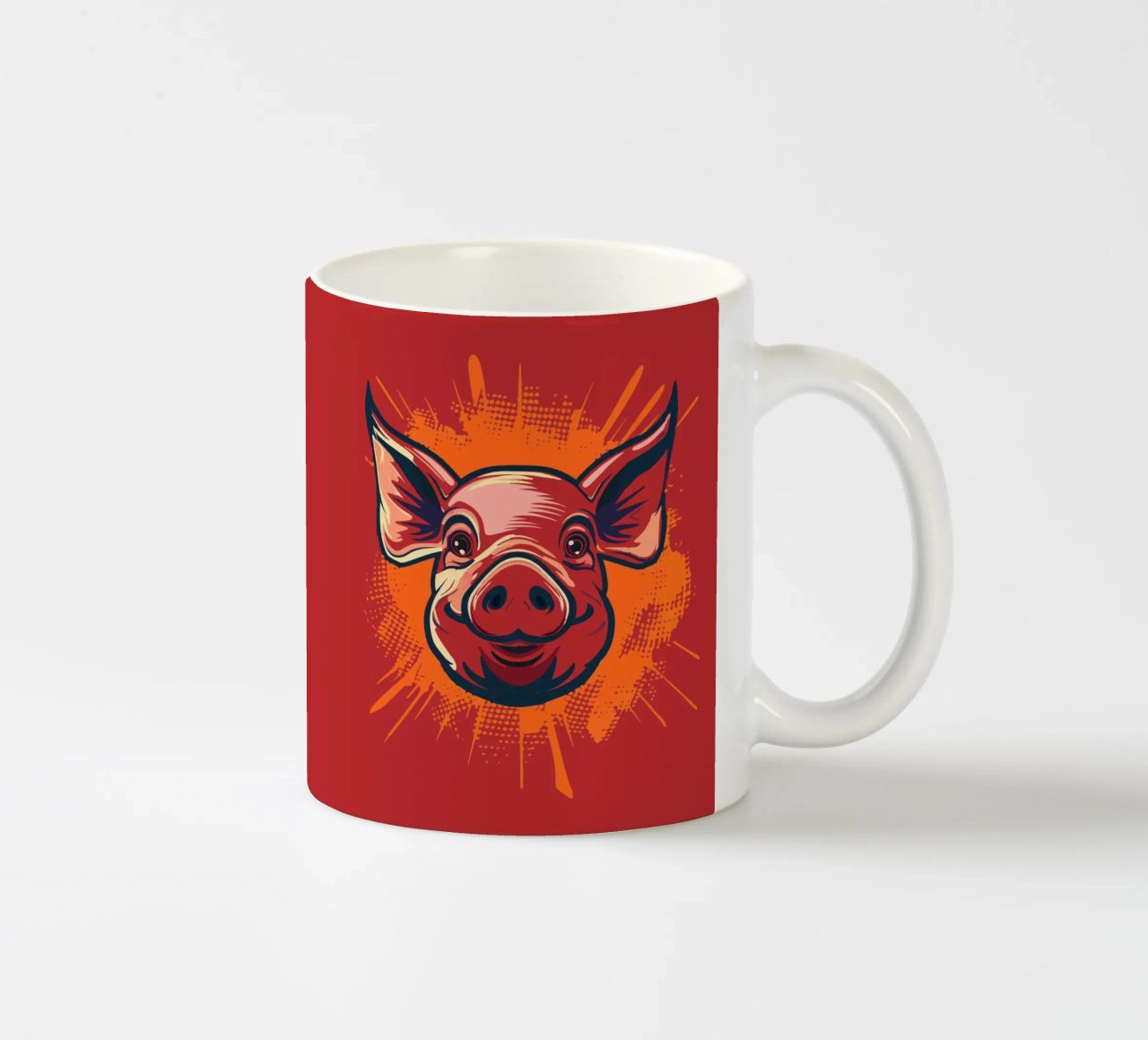 Pig tazza in ceramica da Too Graphic