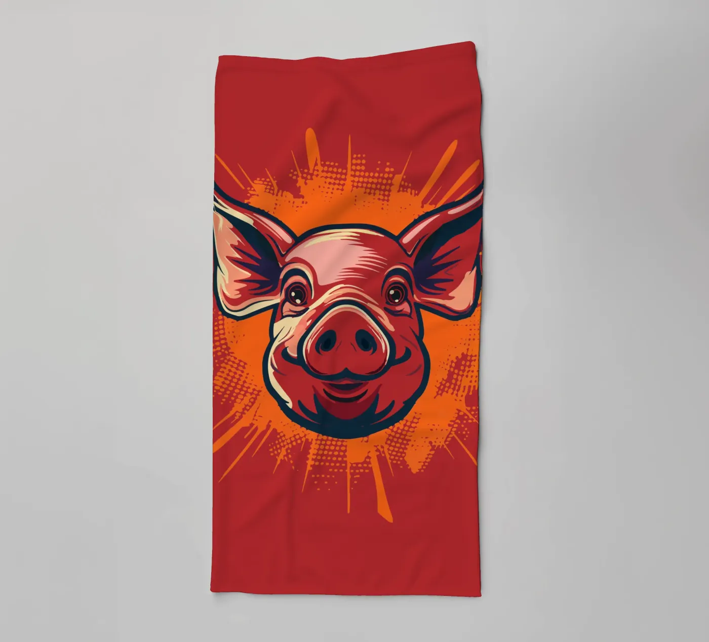 Pig badhanddoek van Too Graphic