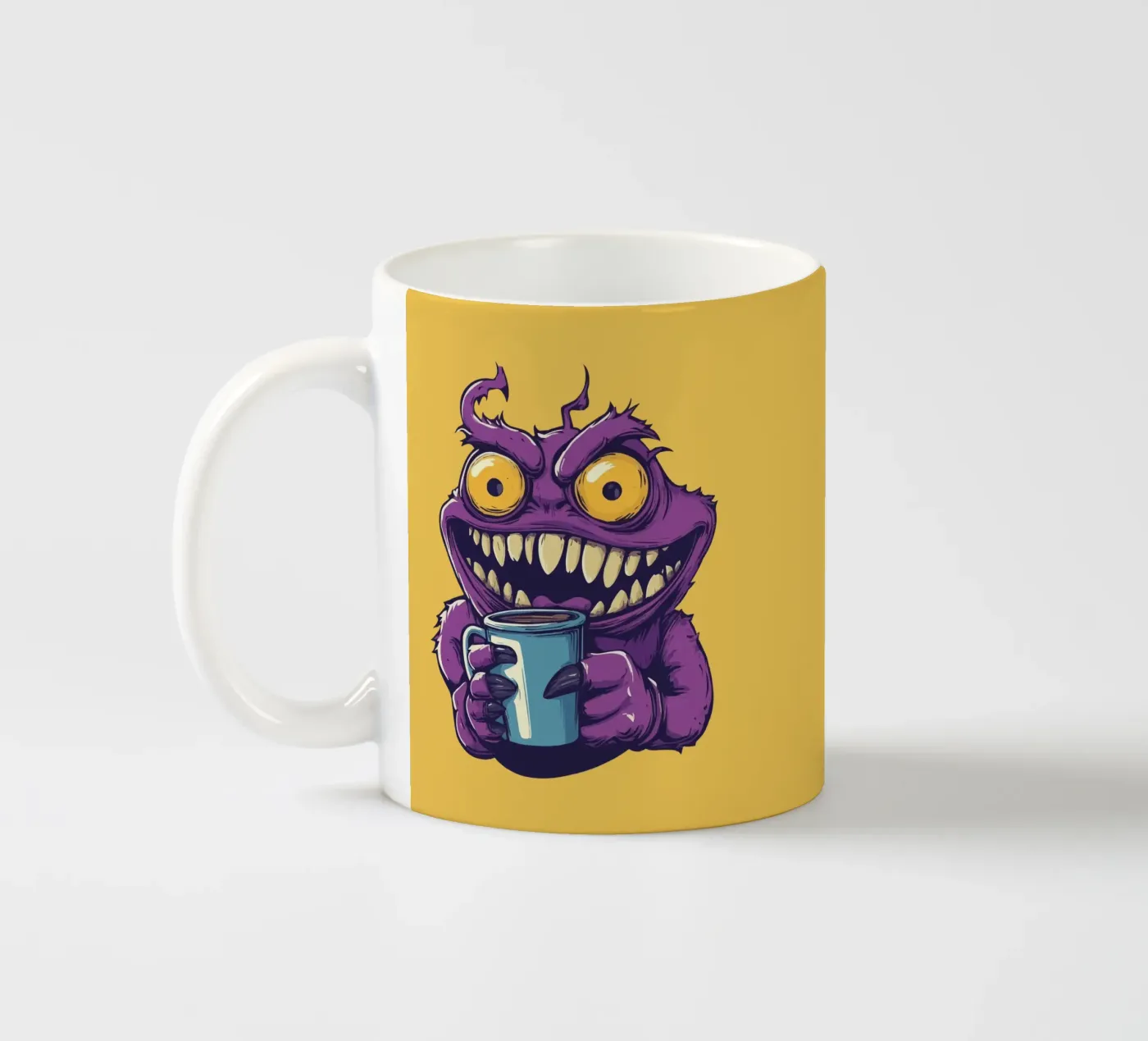 Coffeeeee! Keramik Tasse von Too Graphic