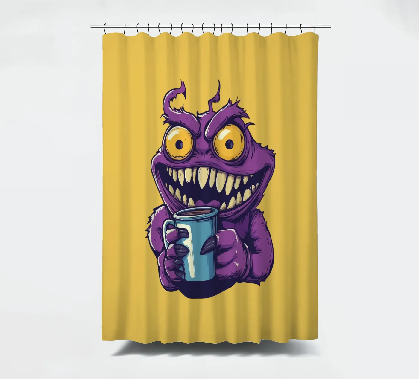 Coffeeeee! Duschvorhang von Too Graphic