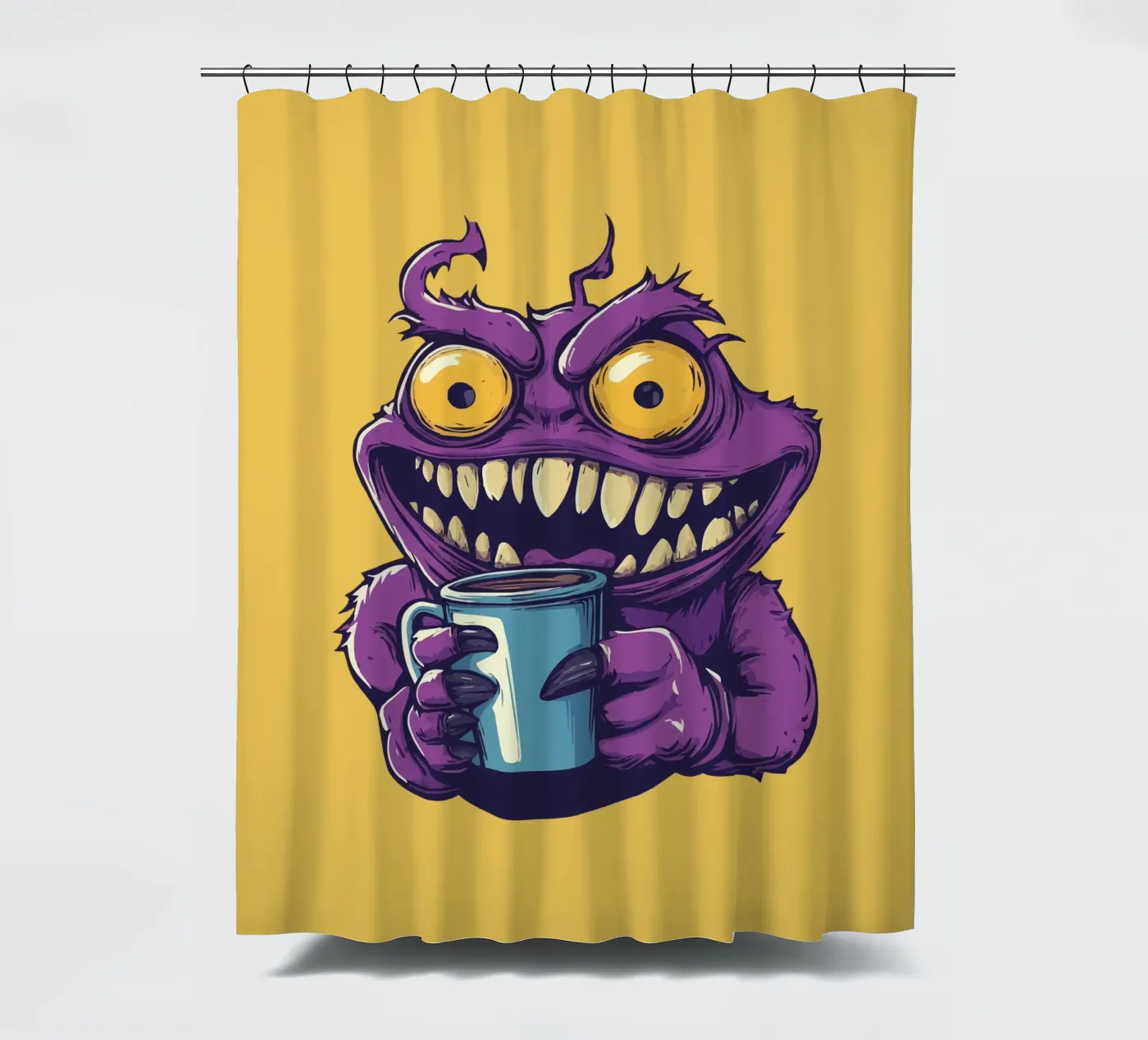 Coffeeeee! Duschvorhang von Too Graphic