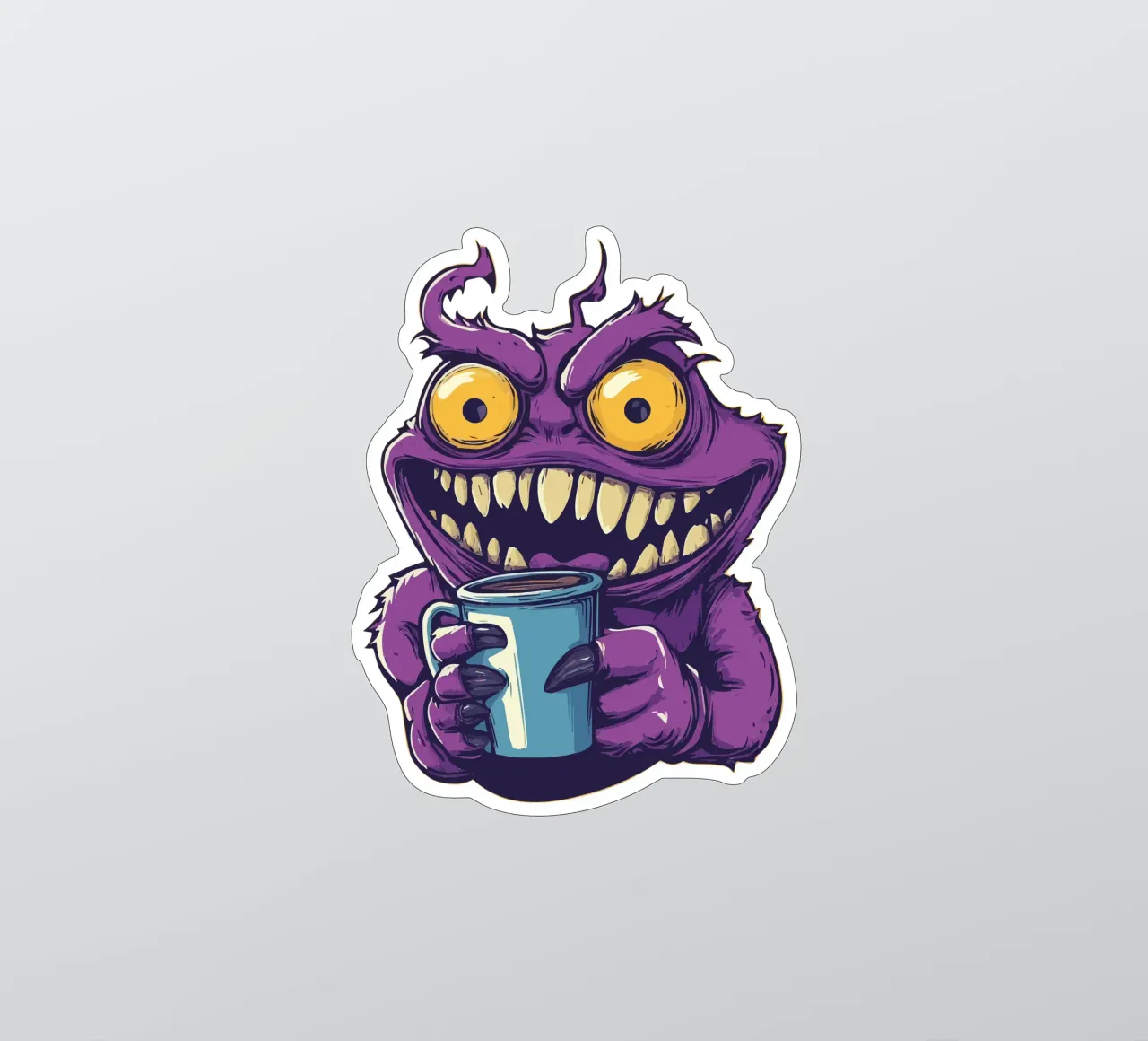 Coffeeeee! sticker by Too Graphic