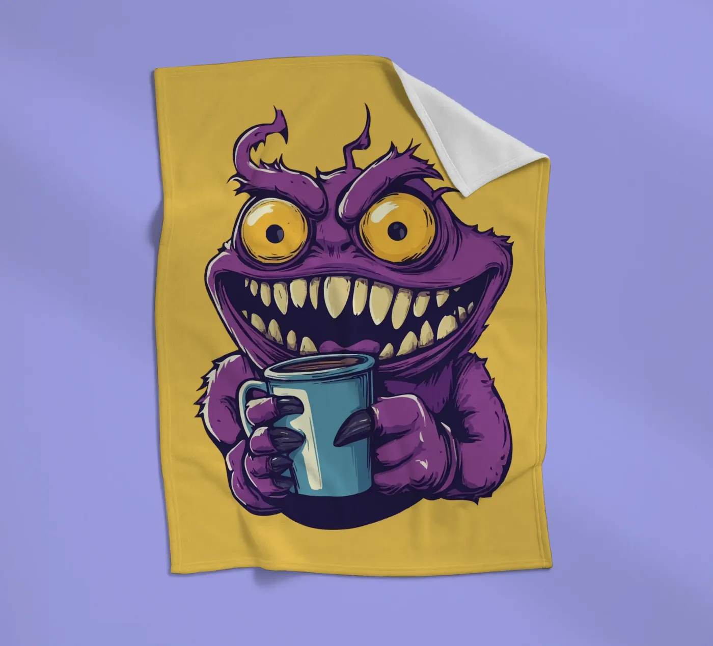 Coffeeeee! fleece blanket by Too Graphic