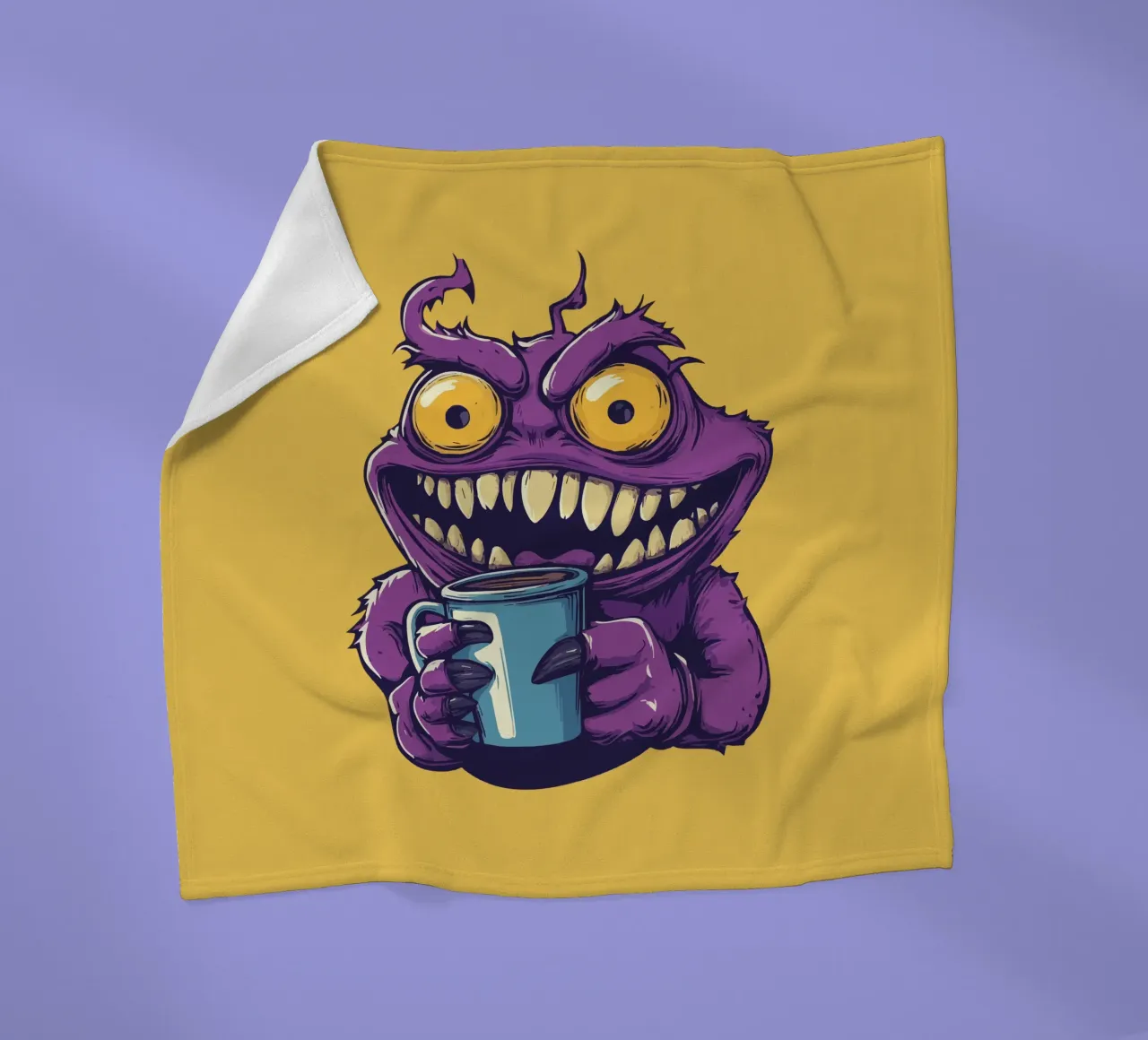 Coffeeeee! fleece blanket by Too Graphic