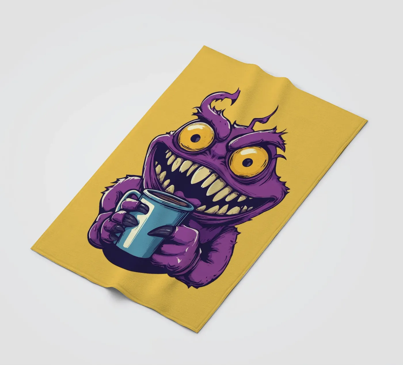 Coffeeeee! fleece blanket by Too Graphic