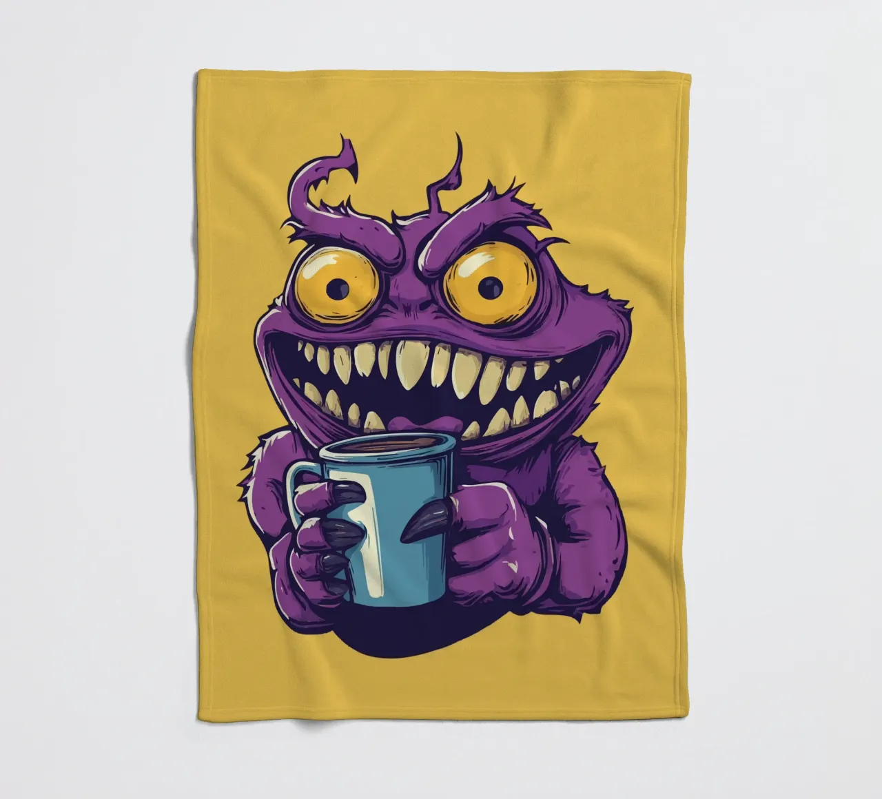 Coffeeeee! fleece blanket by Too Graphic