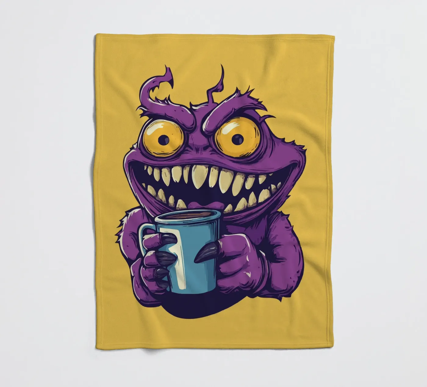 Coffeeeee! fleece blanket by Too Graphic
