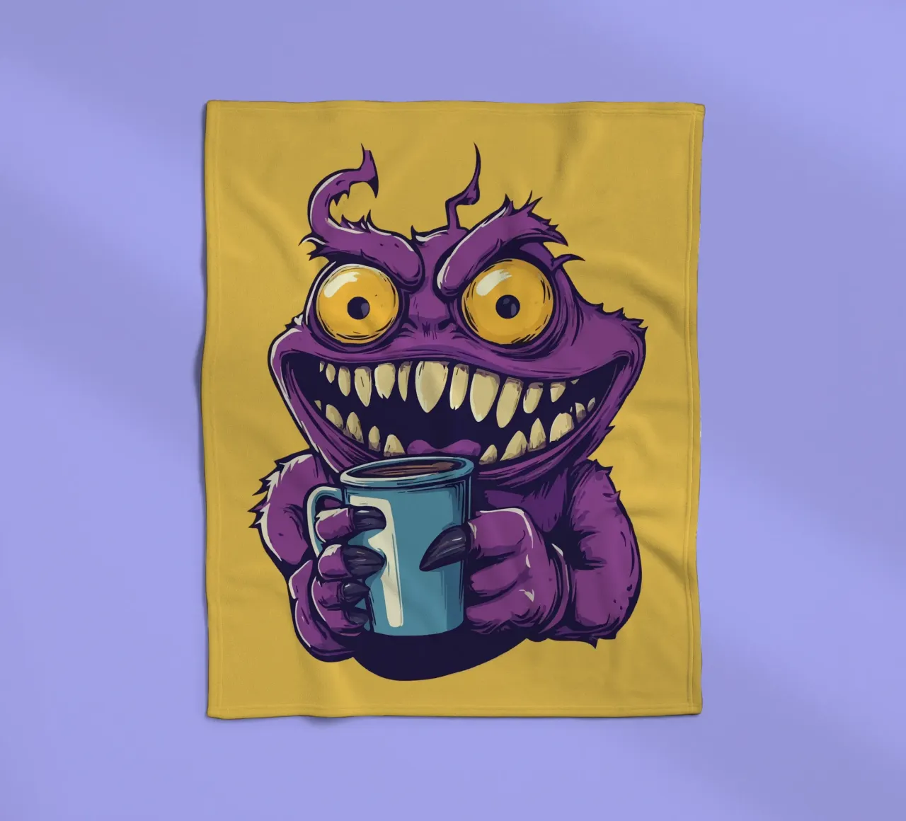 Coffeeeee! fleece blanket by Too Graphic
