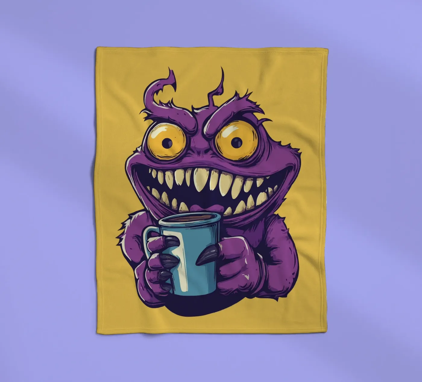 Coffeeeee! fleece blanket by Too Graphic