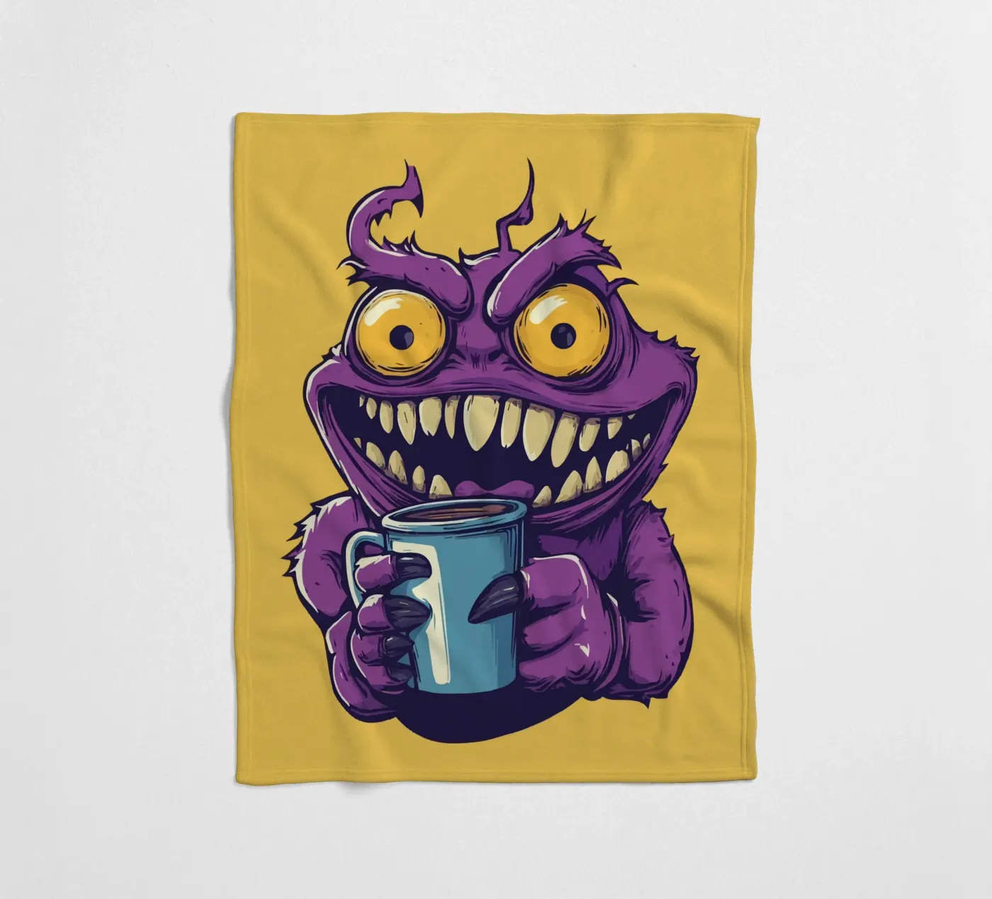 Coffeeeee! fleece blanket by Too Graphic