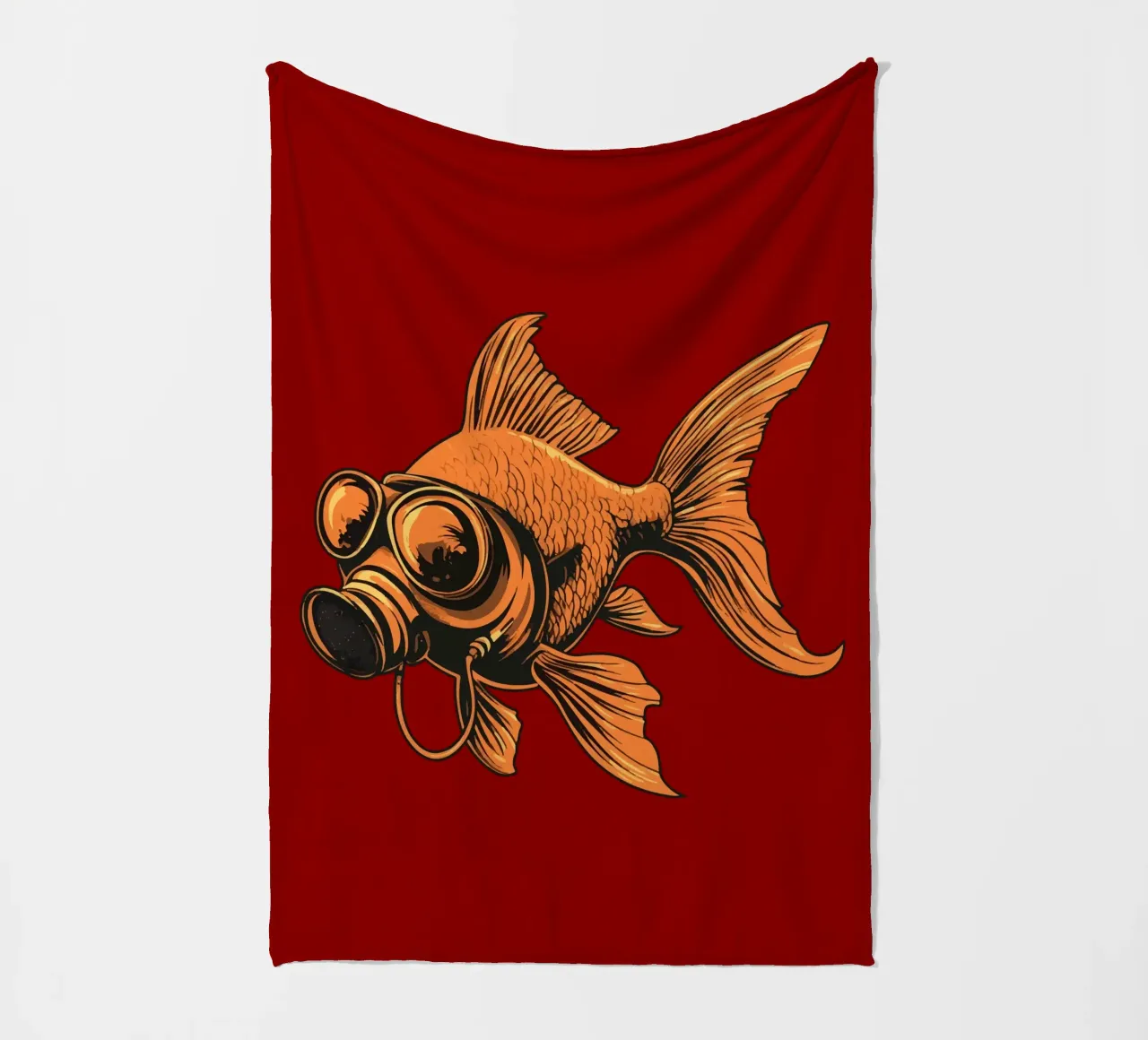 Fishy Fleecedecke von Too Graphic