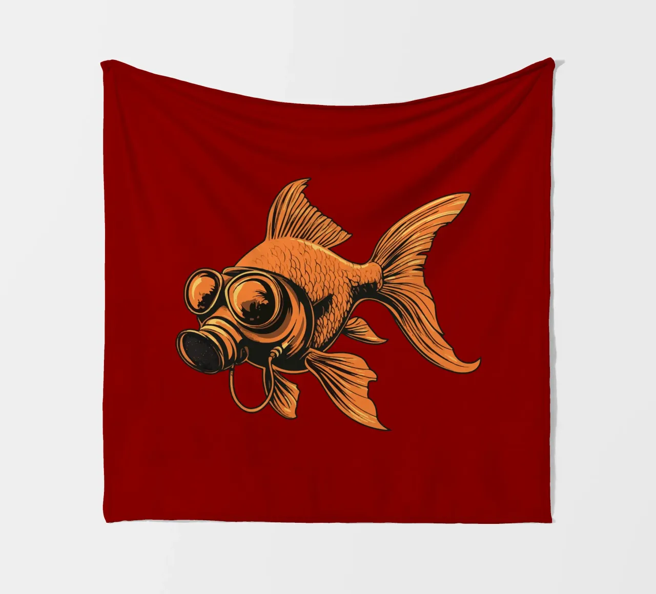 Fishy Fleecedecke von Too Graphic