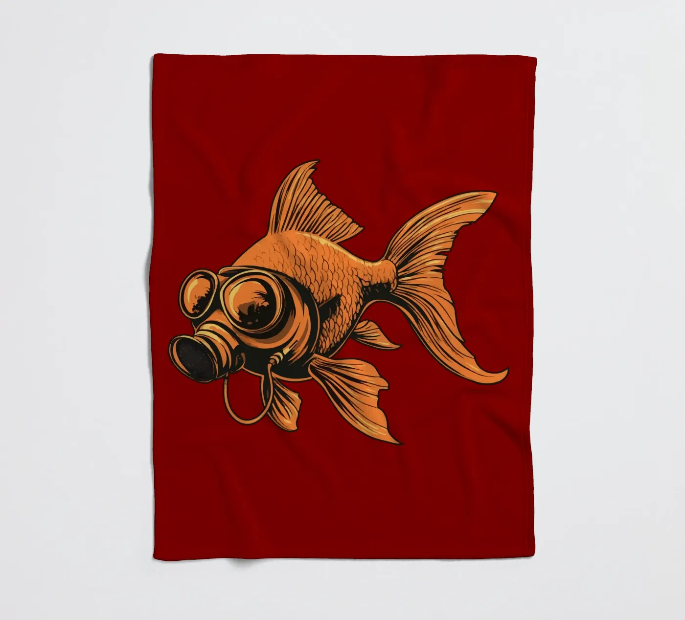Fishy fleecedeken van Too Graphic