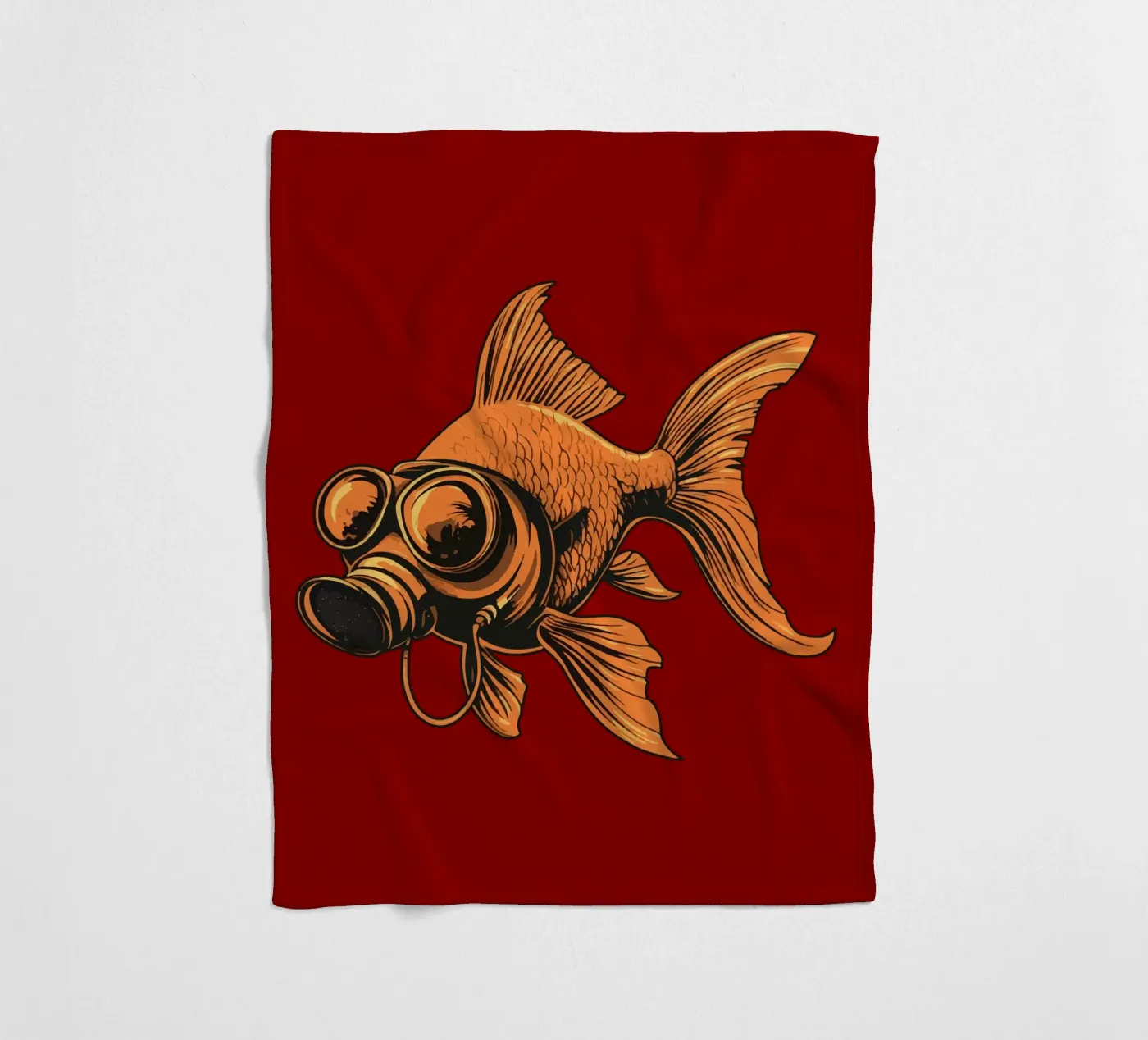 Fishy fleecedeken van Too Graphic