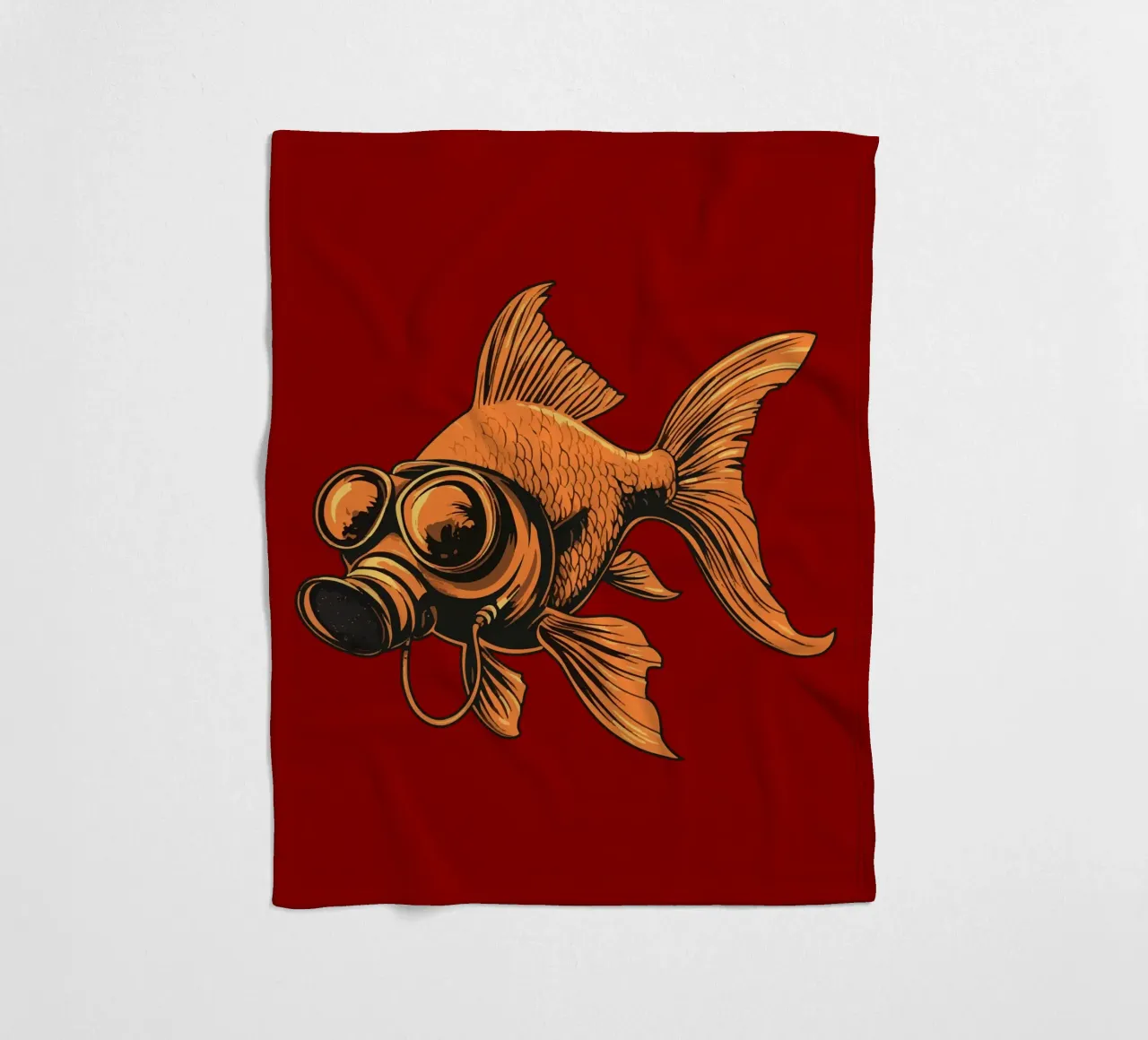 Fishy Fleecedecke von Too Graphic