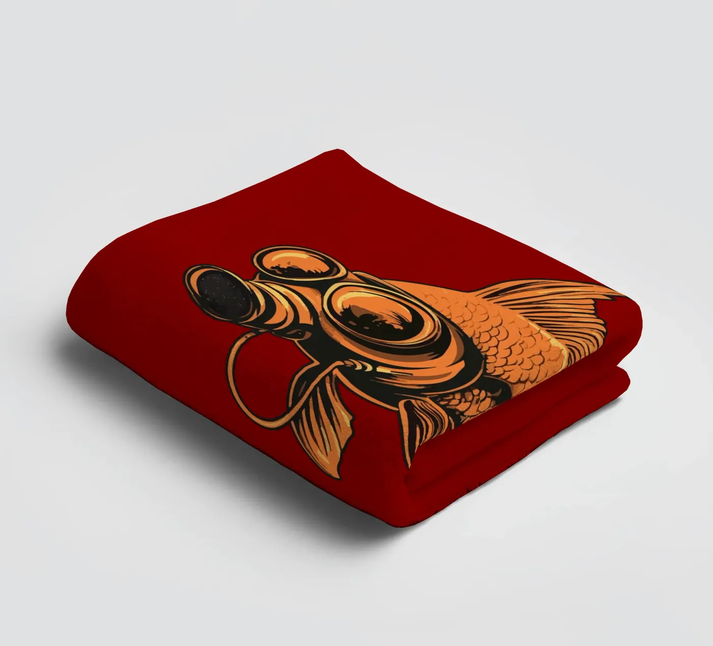 Fishy badhanddoek van Too Graphic