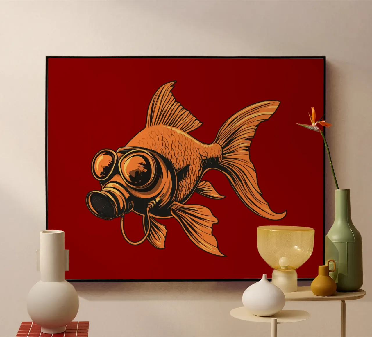 Fishy acrylic glass by Too Graphic