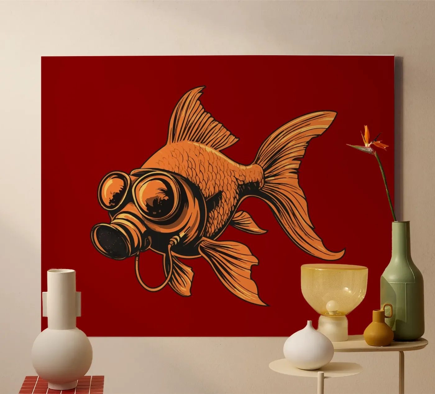 Fishy canvas van Too Graphic