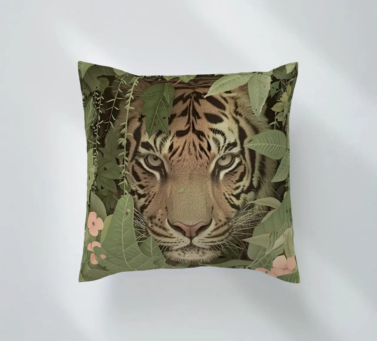 Between the Leaves decorative cushion by Rustic Grace Studio 02