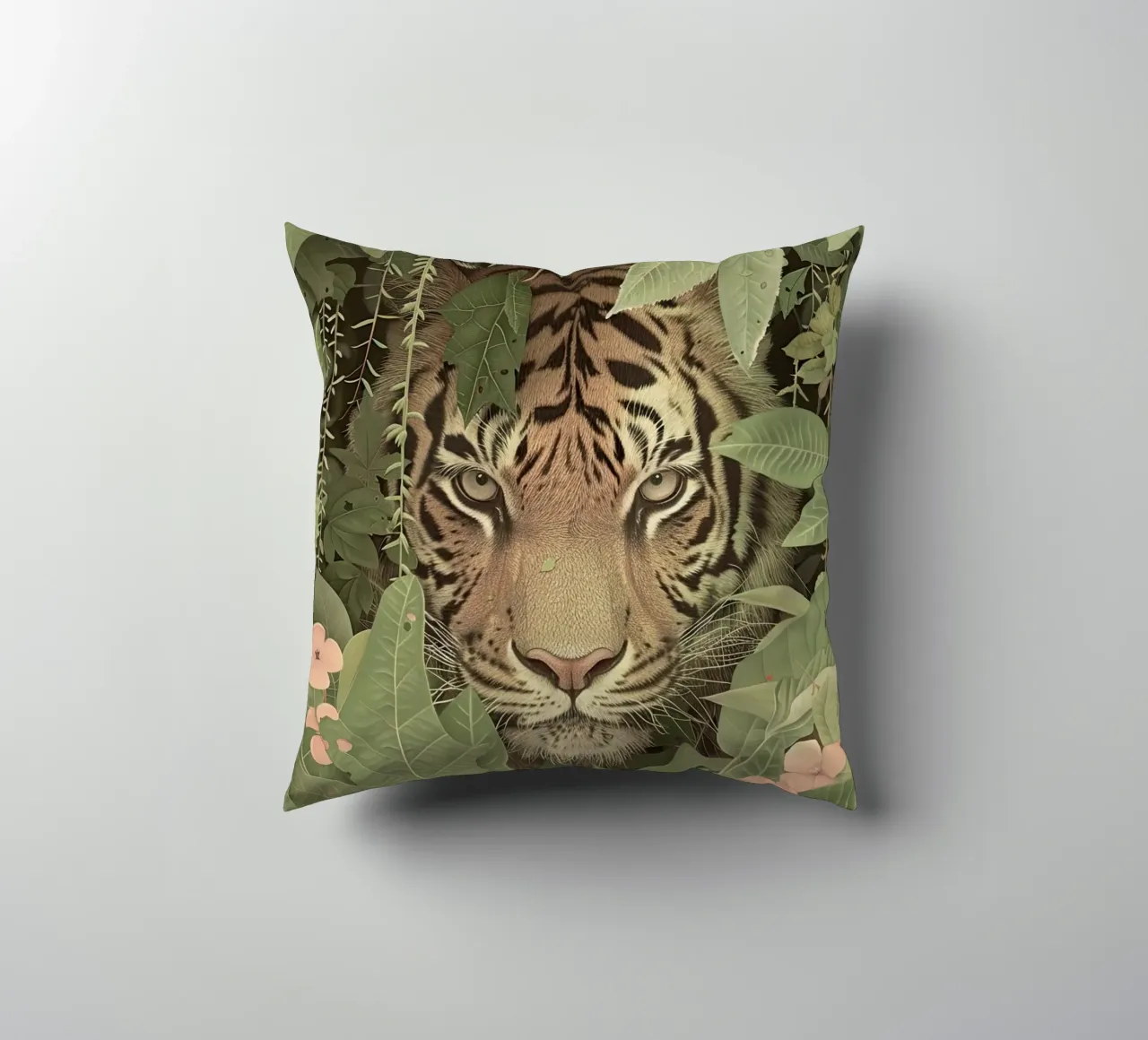 Between the Leaves decorative cushion by Rustic Grace Studio 02