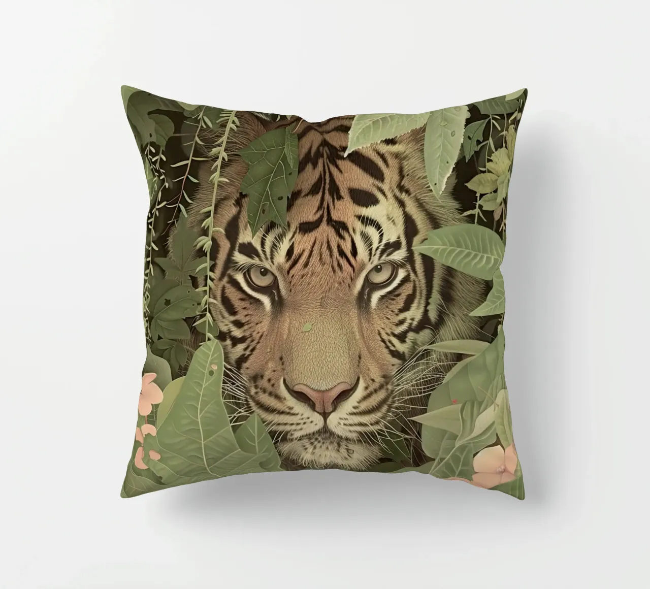 Between the Leaves decorative cushion by Rustic Grace Studio 02