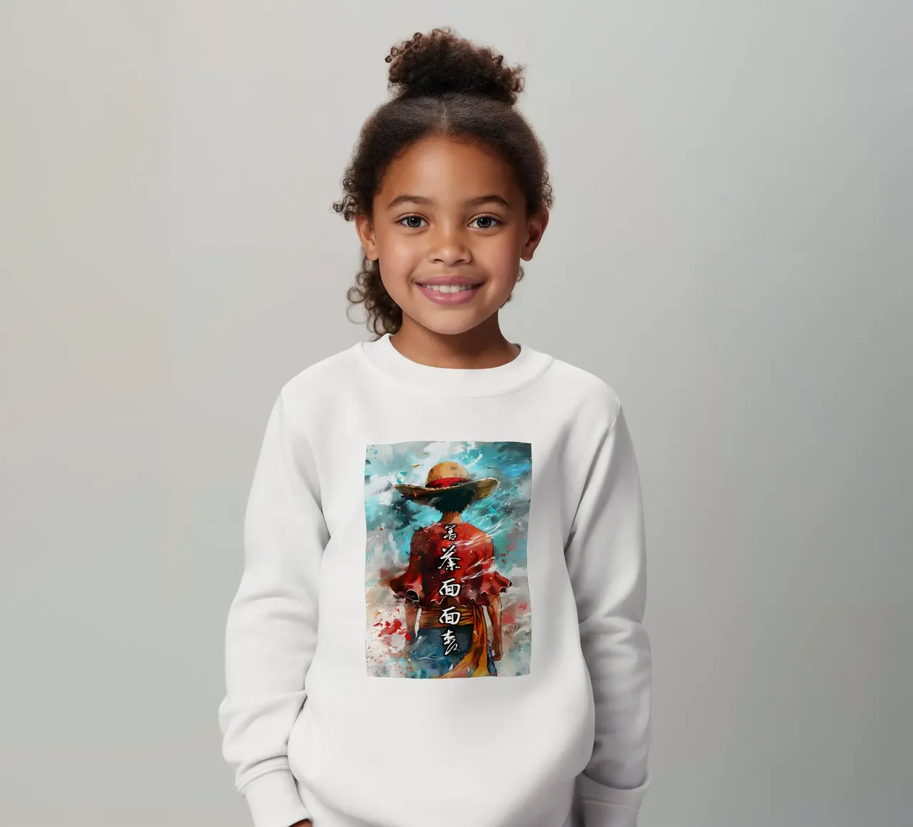 Luffy One Piece kids sweatshirt by CreativeStudio