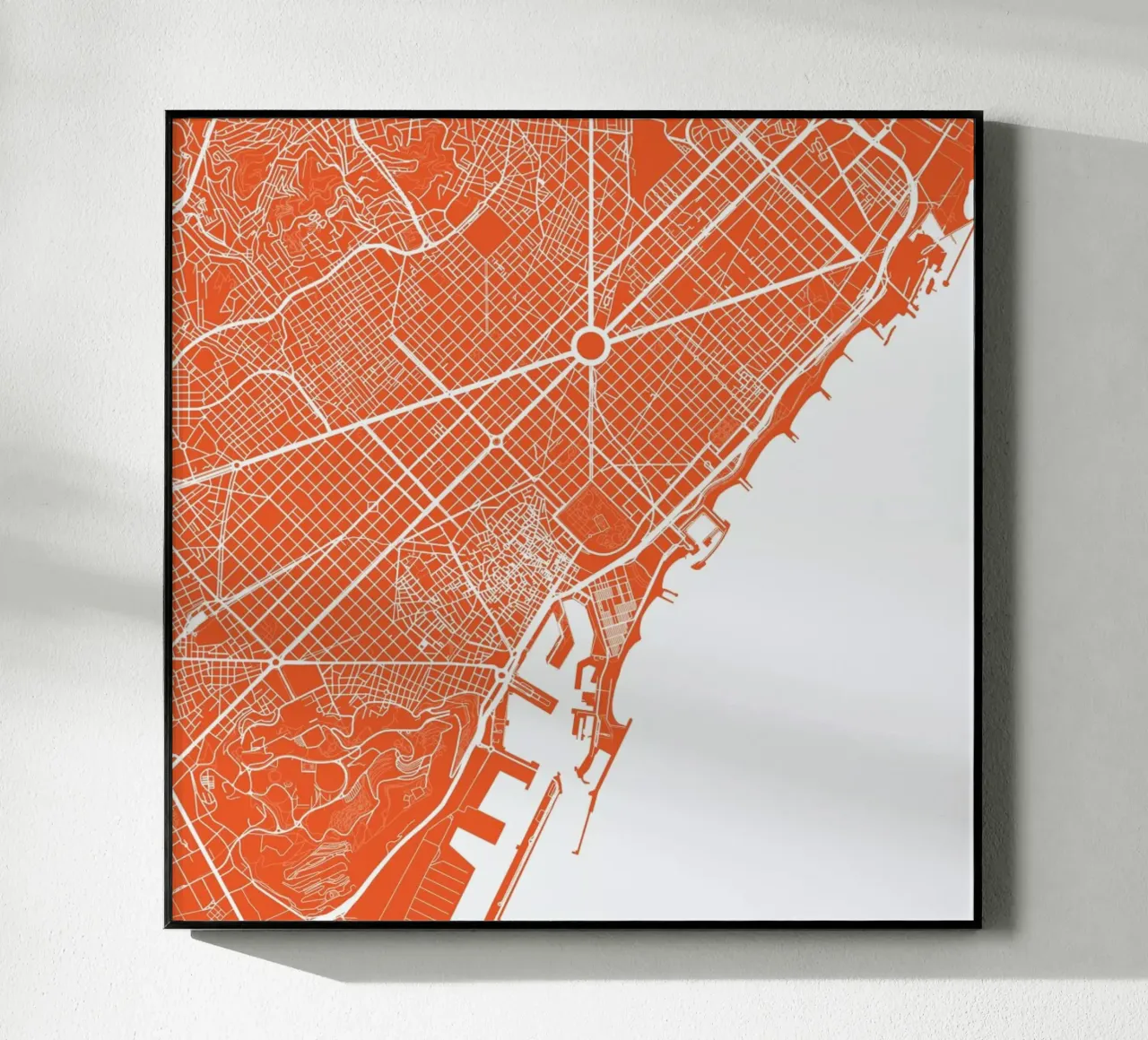 Barcelona Red plexiglass da Urban Maps
