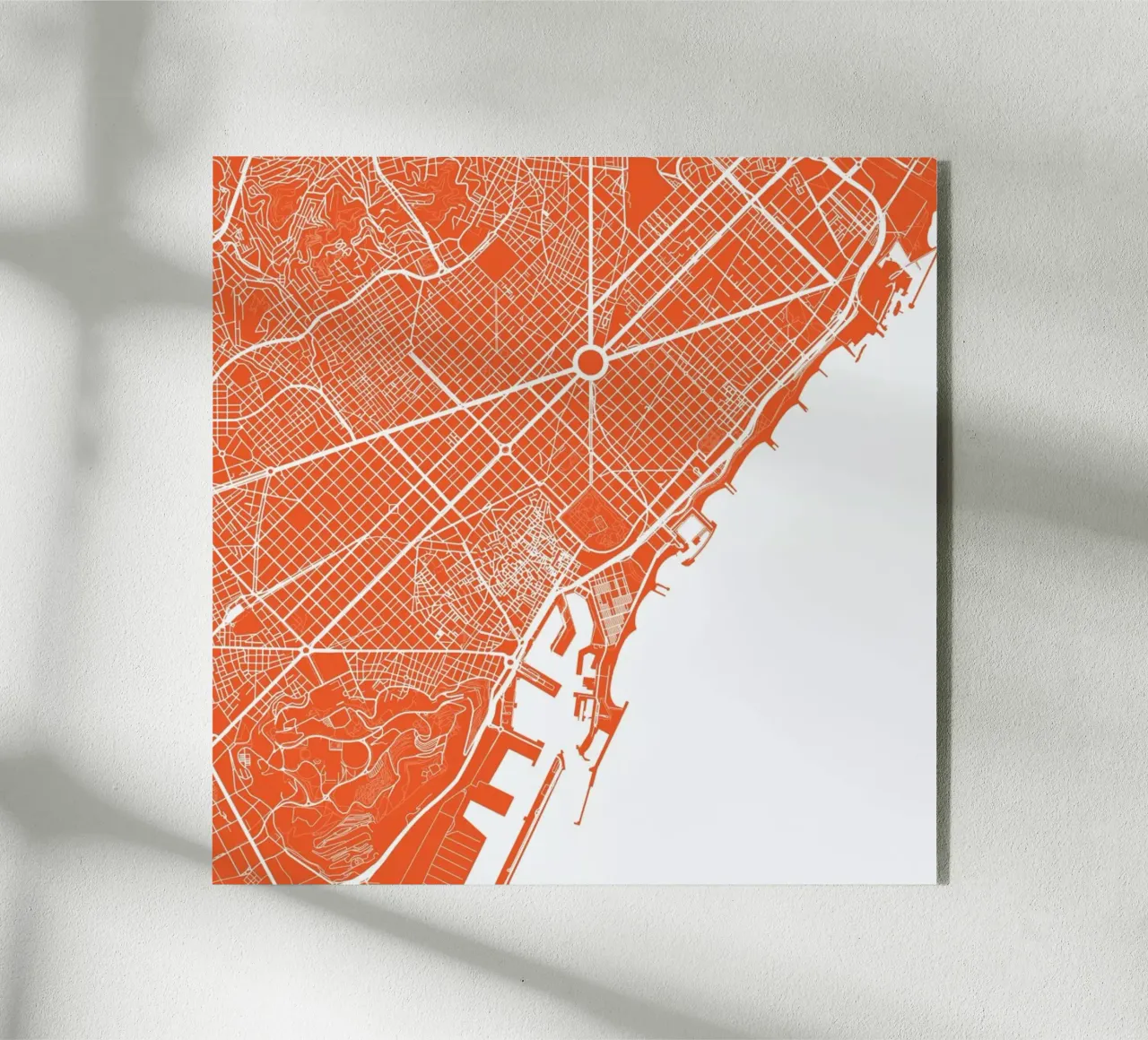 Barcelona Red plexiglass da Urban Maps