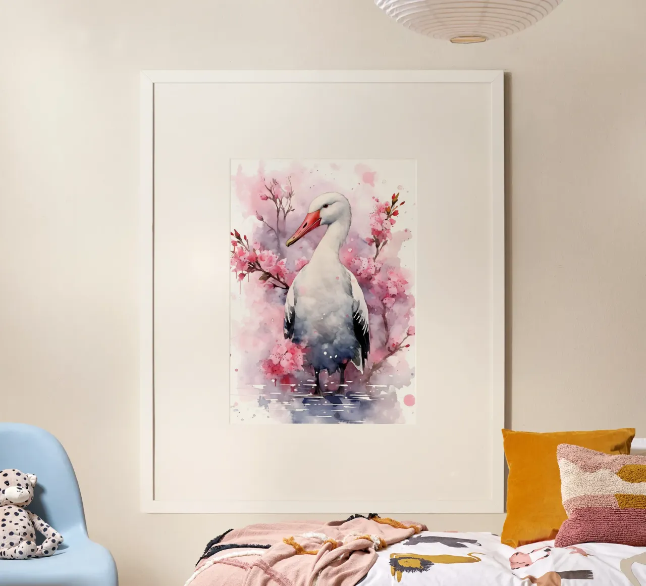 Albatross  Watercolor poster con telaio in plastica da FreeArtStudio