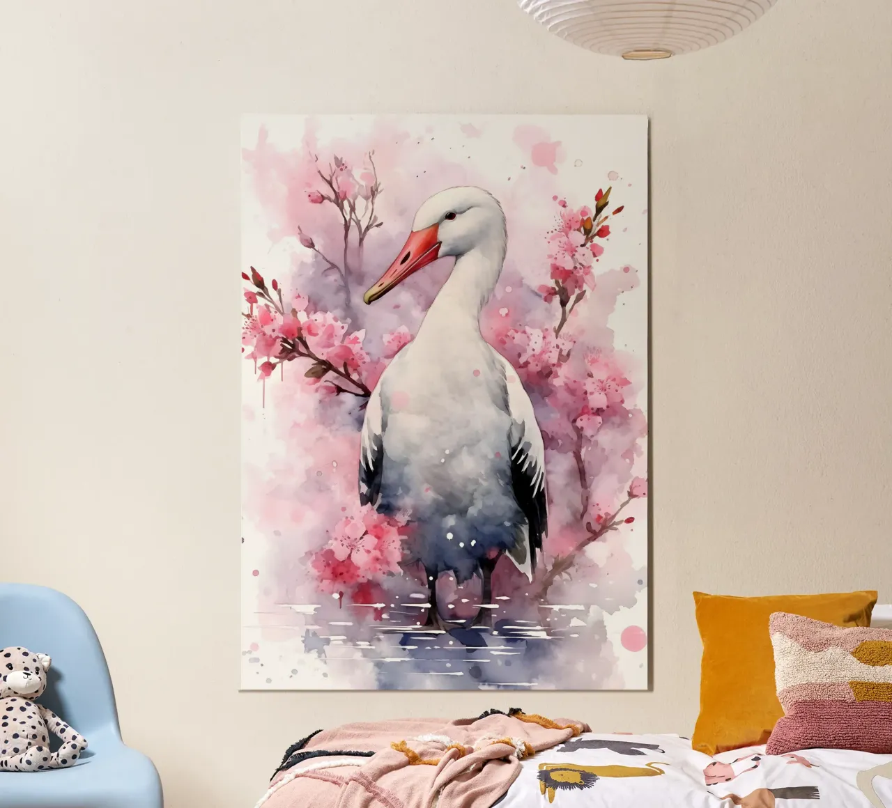 Albatross  Watercolor poster con telaio in plastica da FreeArtStudio