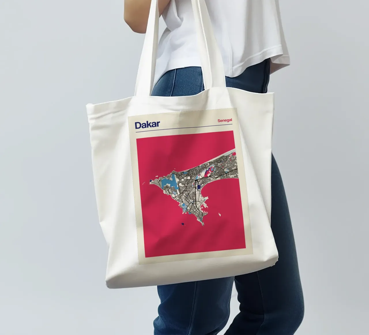 Le rive di Dakar borsa in juta da MOOODZART
