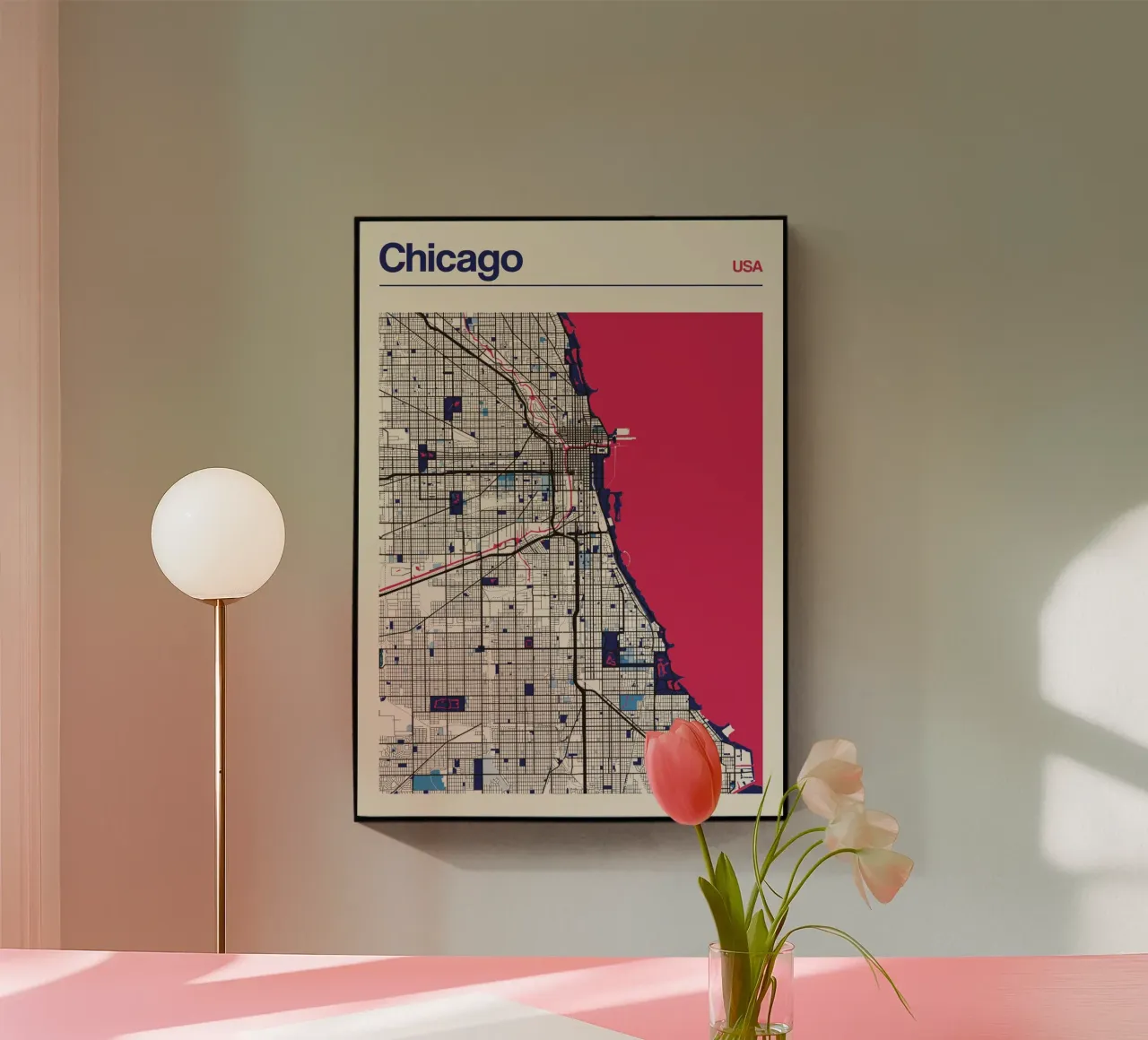 Chicago Grid plexiglass da MOOODZART