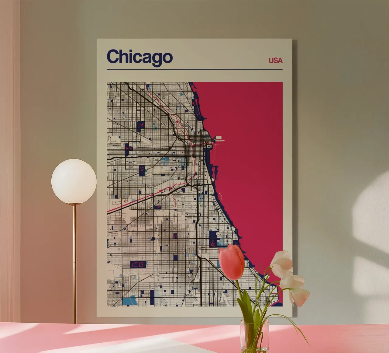 Chicago Grid plexiglass da MOOODZART